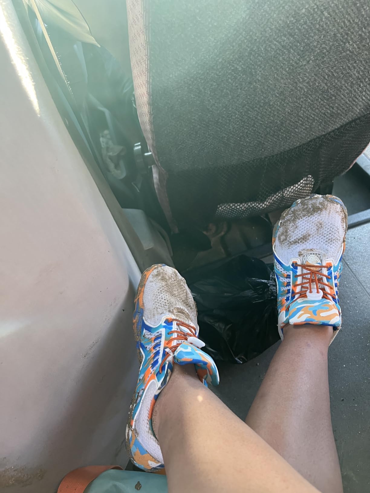 Scurtain water shoes after muddy hiking conditions showing before and after durability comparison