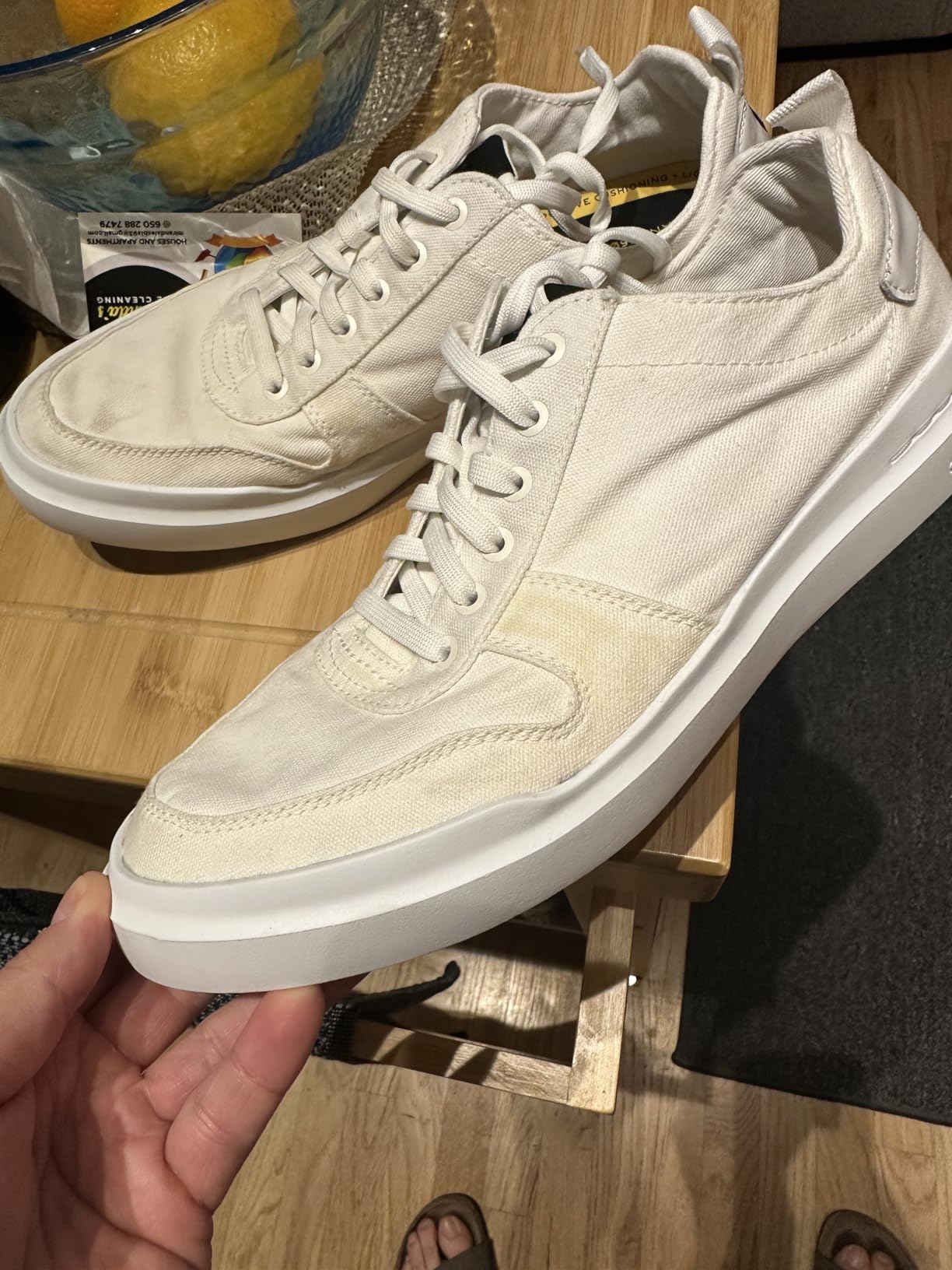 Cole Haan GrandPro Rally showing wear patterns after extended use