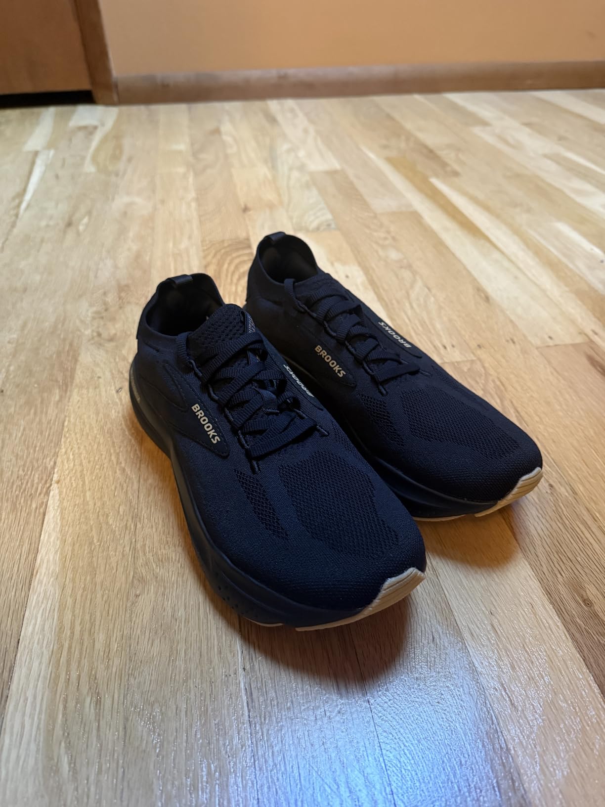 Side profile of Brooks Glycerin Stealthfit 21 showing midsole stack height and overall silhouette