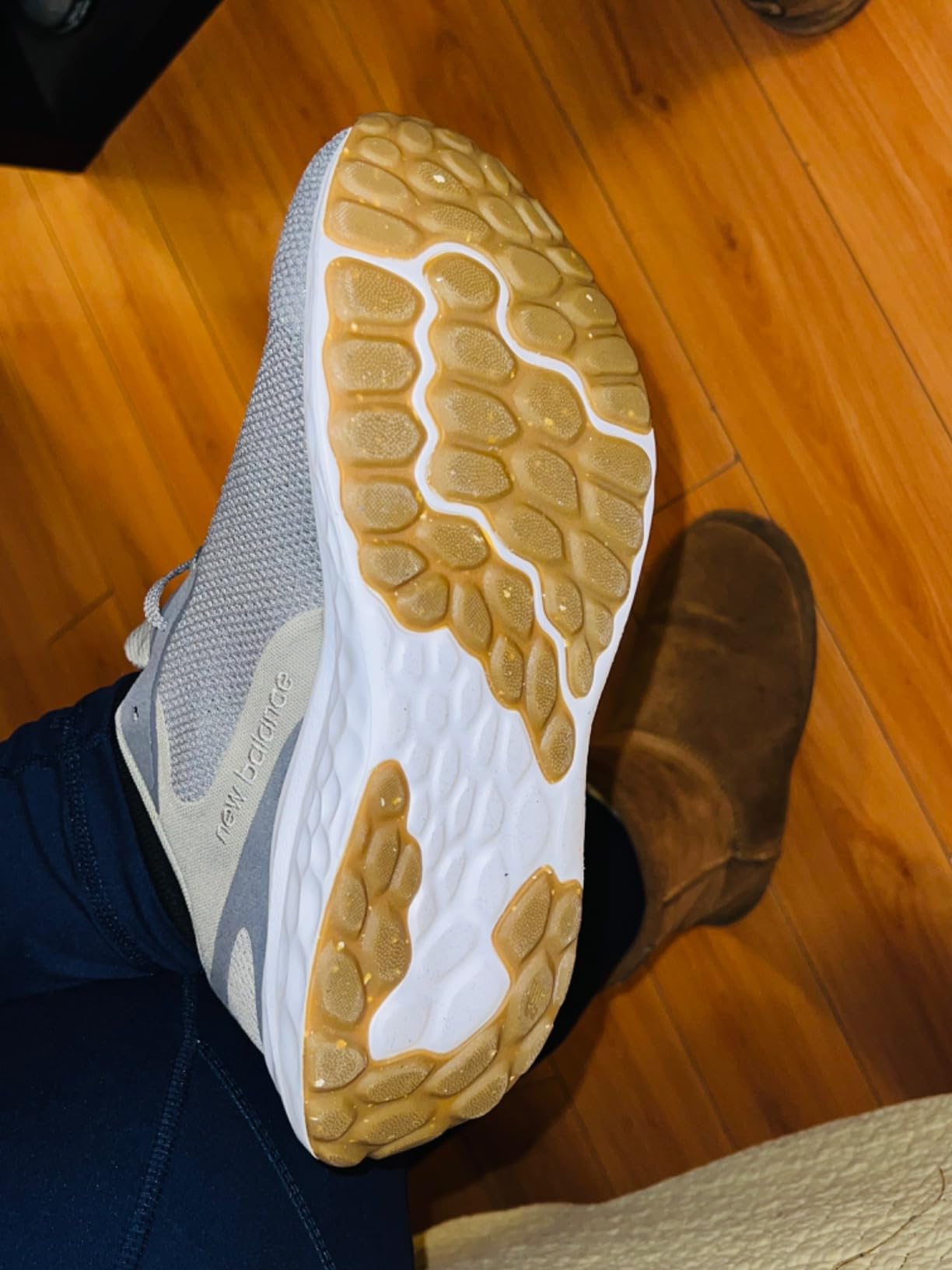 New Balance Arishi V4 comparison shot showing sizing details and construction features