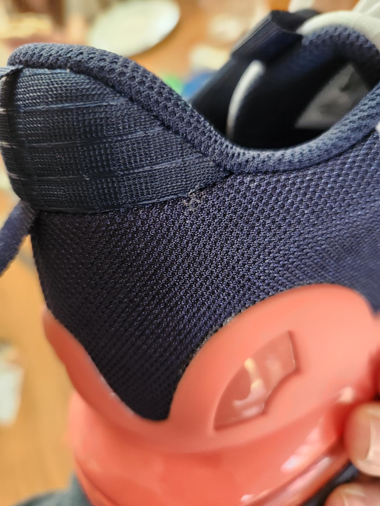 Nike Air Max Alpha Trainer 5 outsole showing enhanced rubber tread pattern for gym floor traction