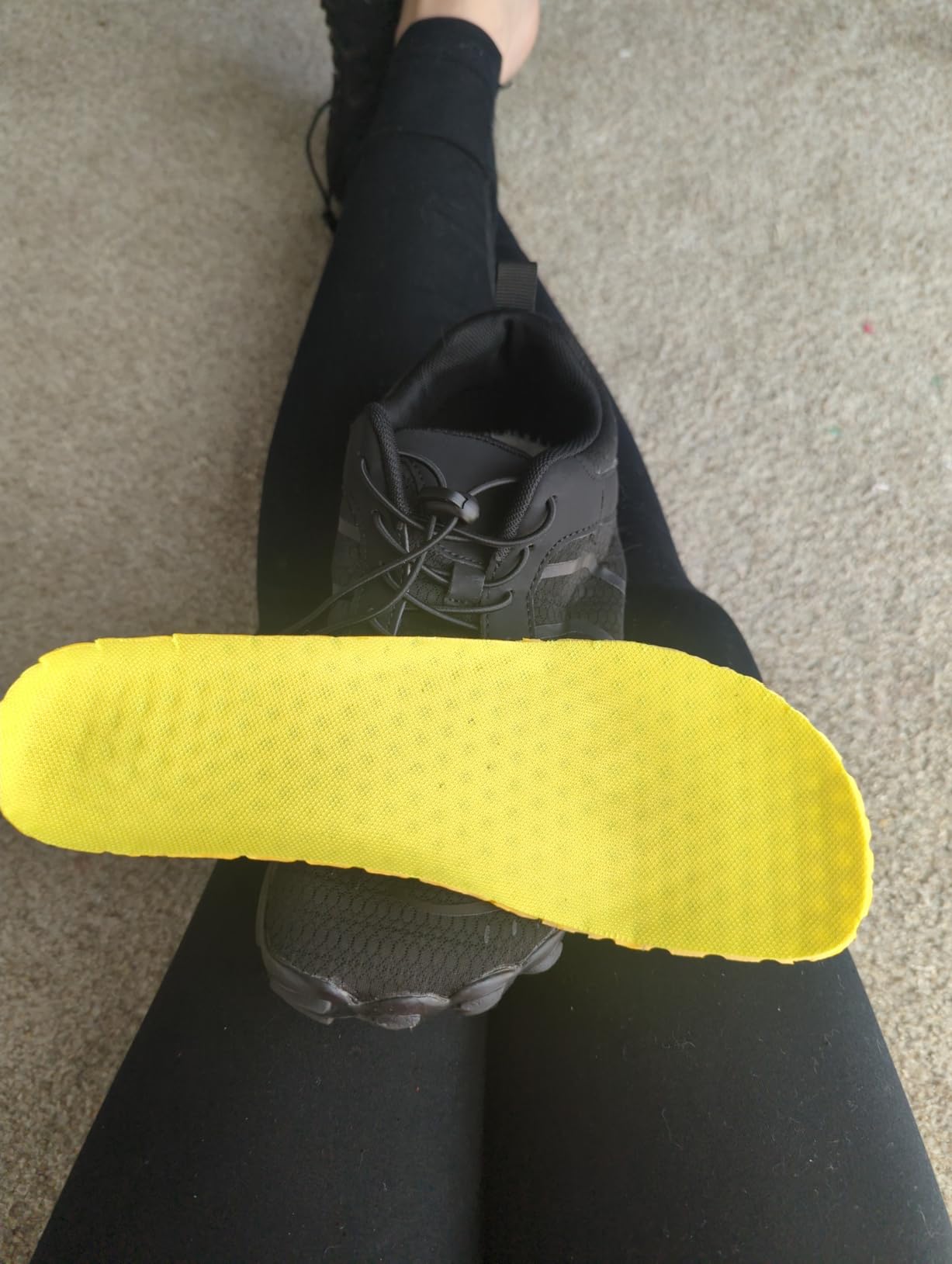 Sole pattern detail of MIFAWA Barefoot Shoes showing flexible rubber grip design