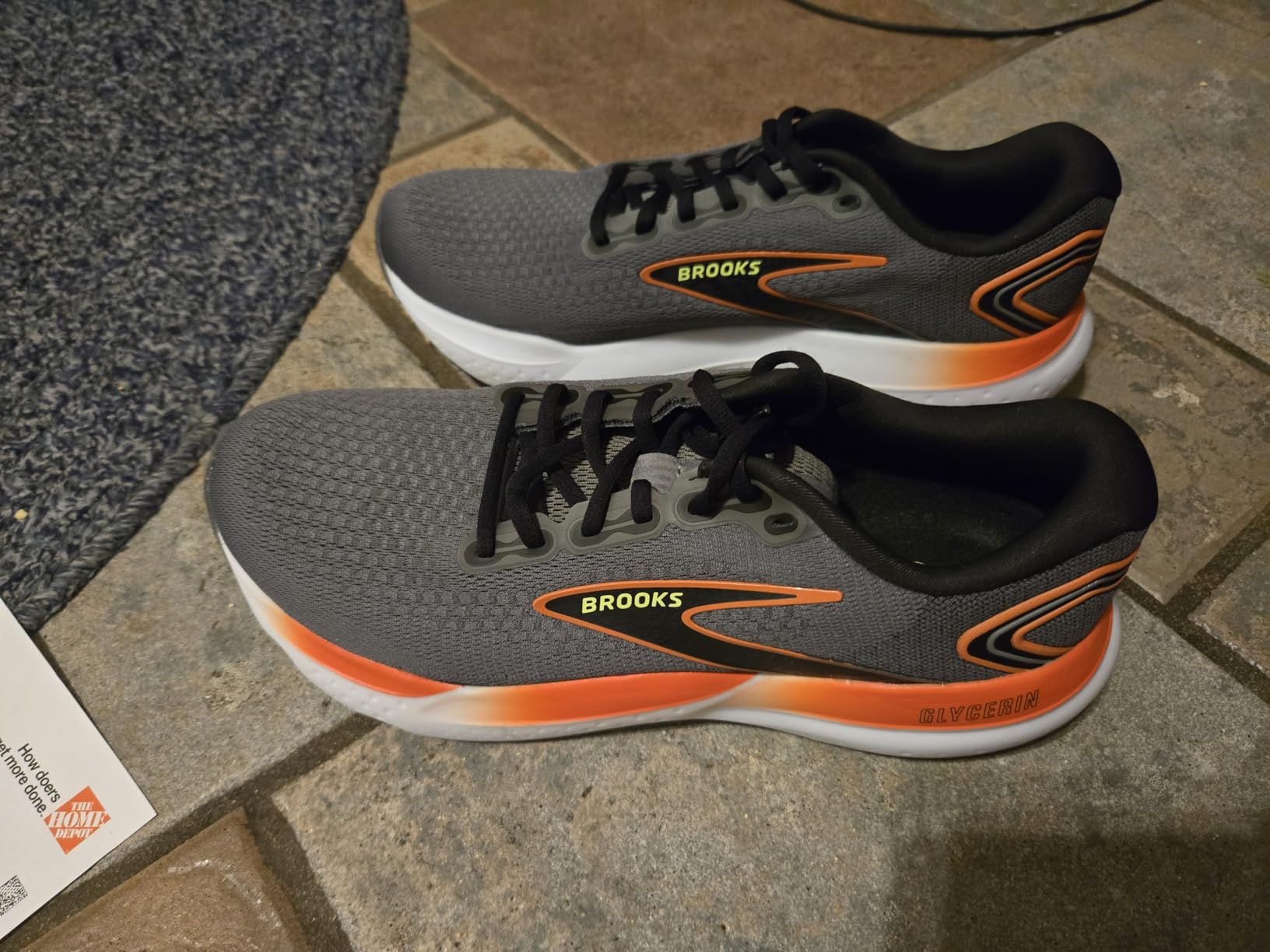 Brooks Glycerin 21 outsole and upper condition shown after 180+ miles of road testing and daily wear