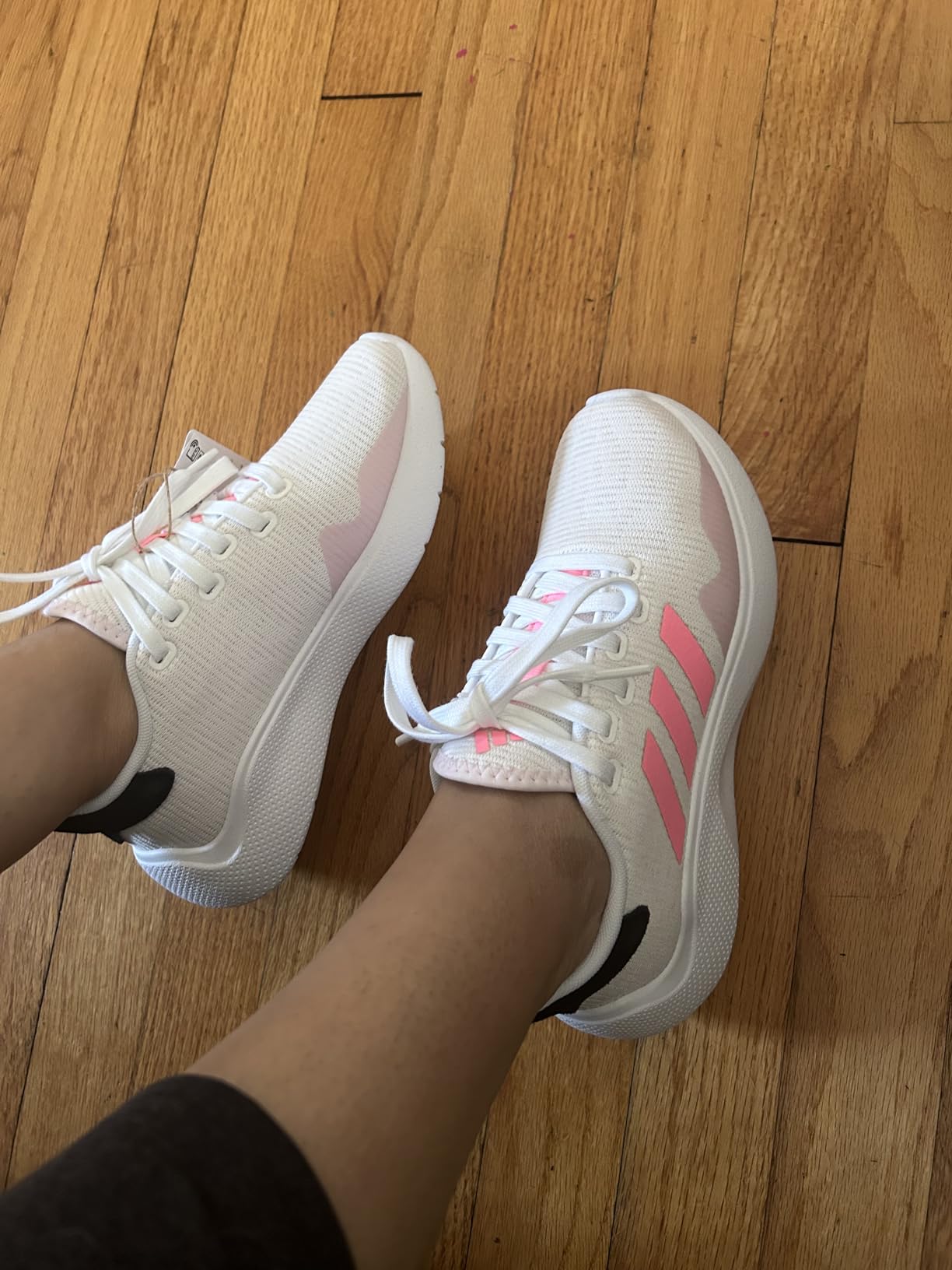 Adidas Puremotion 2.0 worn in real-world setting showing durability after months of testing