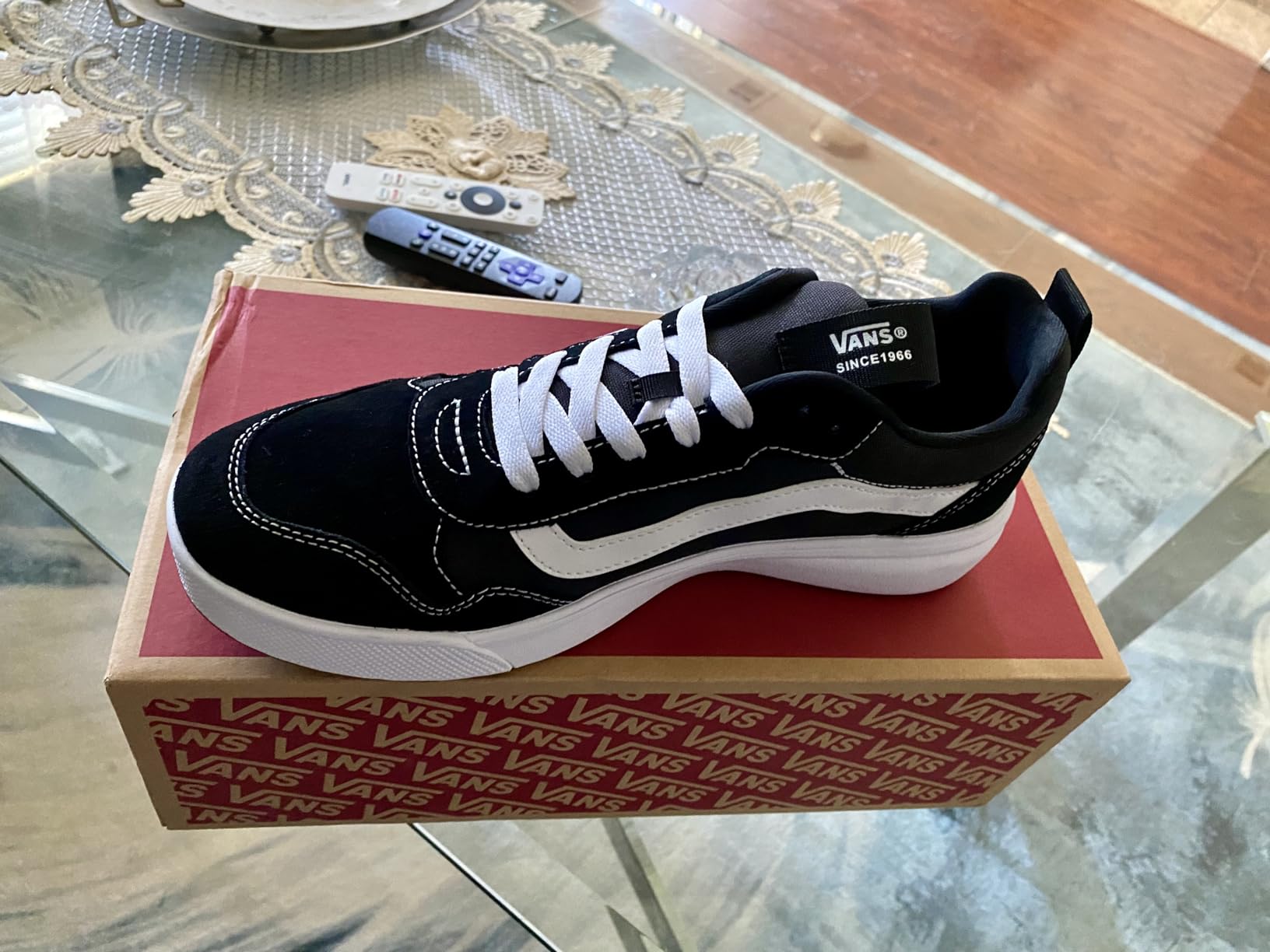 Final Vans Range EXP product shot showing complete shoe design and colorway