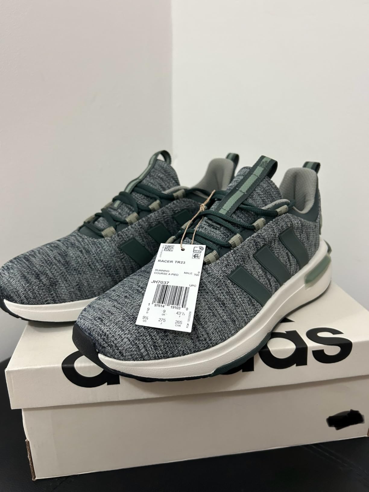 Adidas Racer TR23 worn with jeans showing casual lifestyle integration