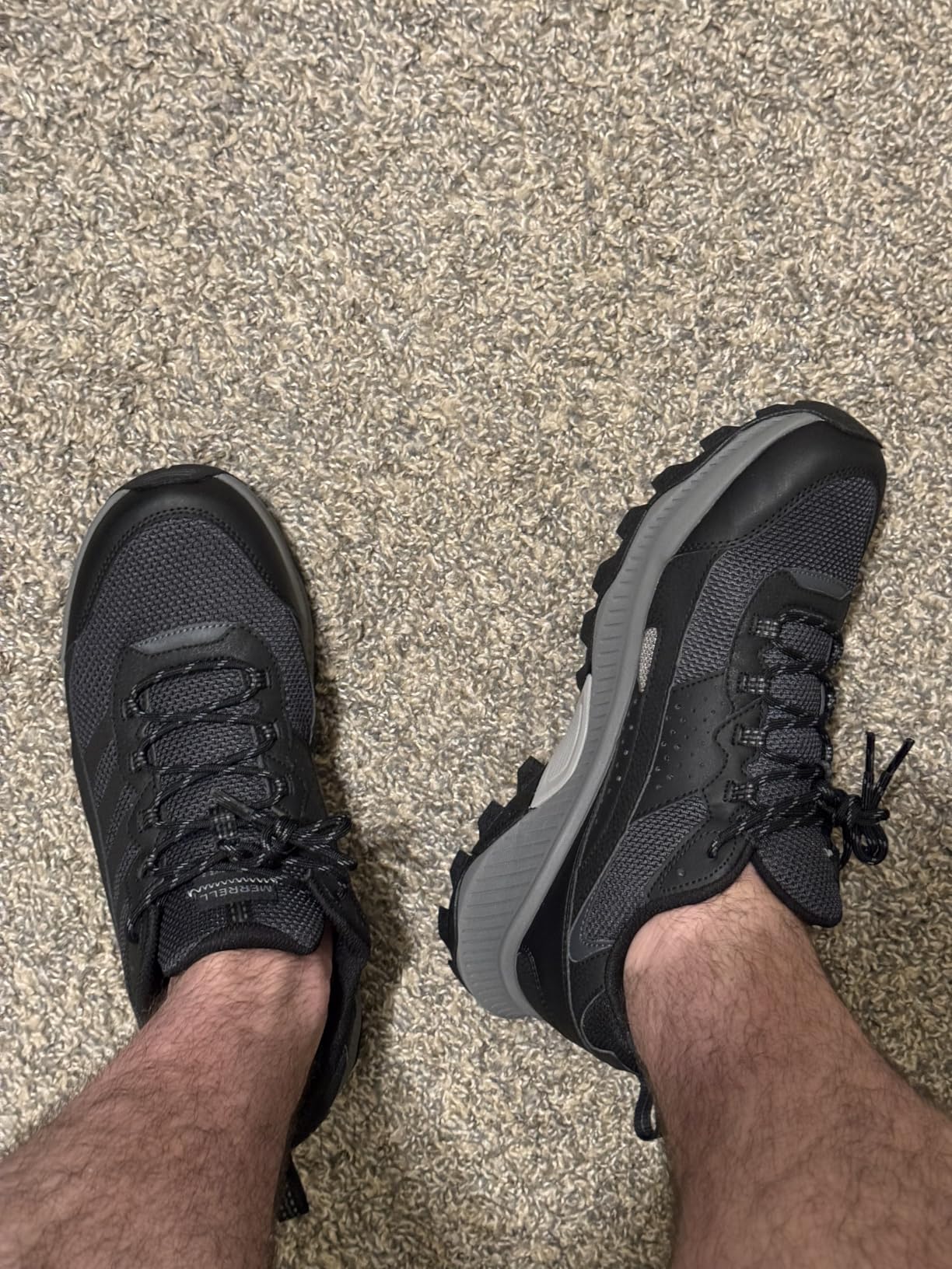 Merrell Men's Speed Strike 2 hiking shoe — lightweight athletic hybrid design with protective toe cap and mesh upper