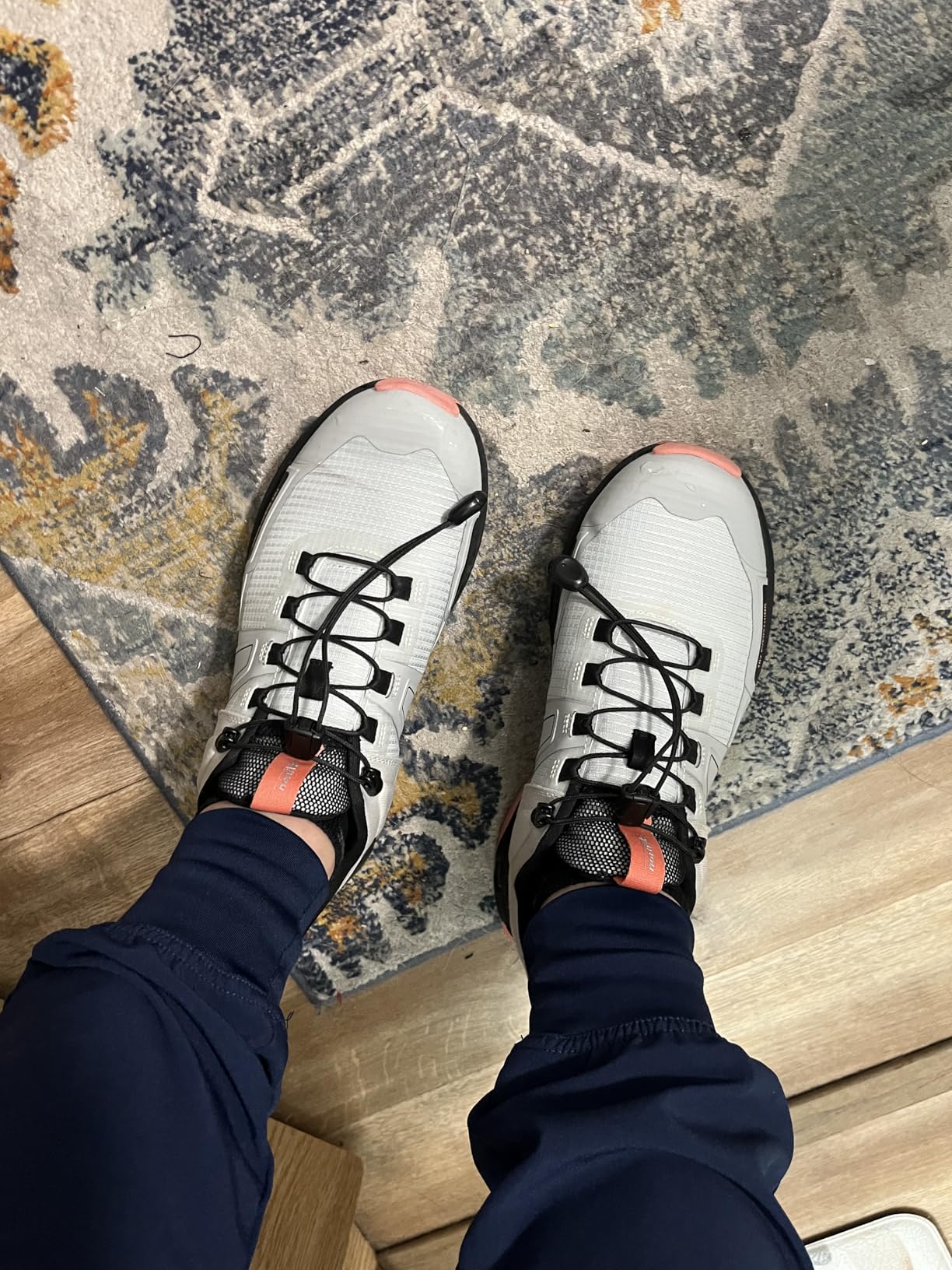 NORTIV 8 Women's Hiking Shoes worn during daily activities showing versatility for errands and casual wear