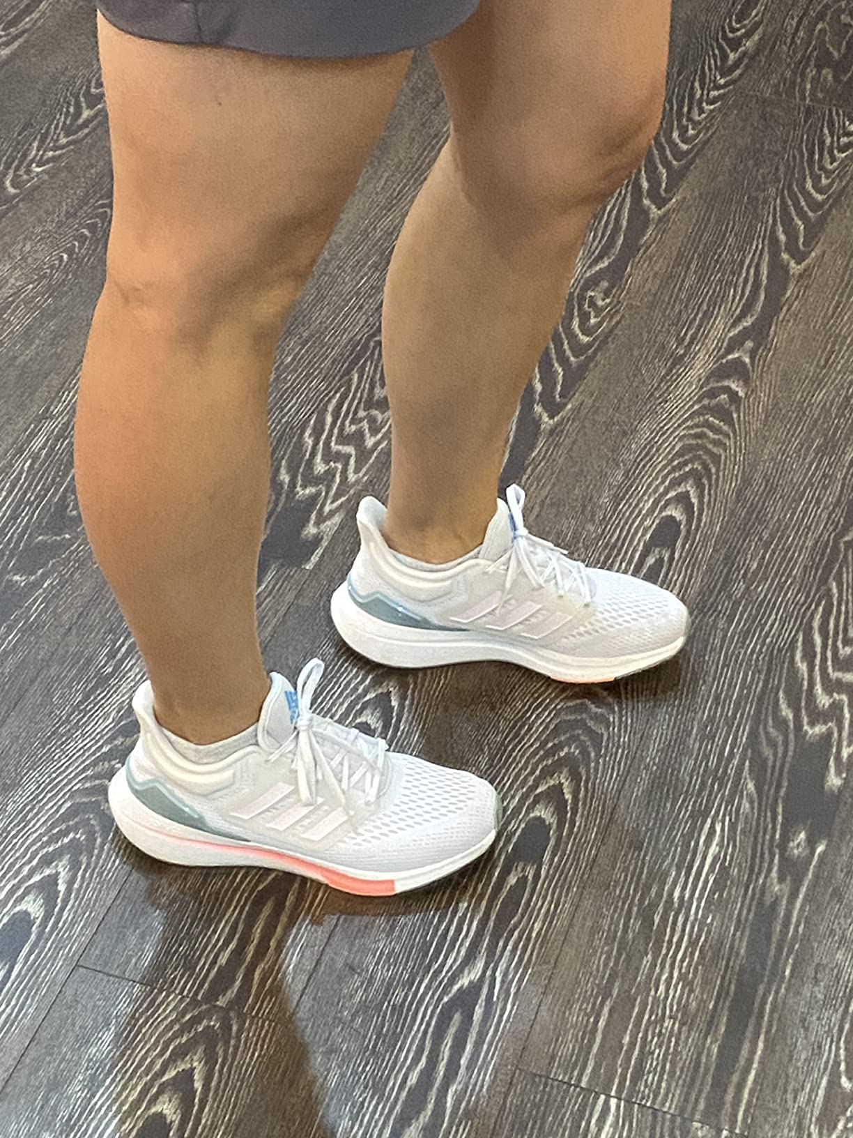 adidas Eq21 during outdoor walking and light jogging activity testing showing performance across varied terrain