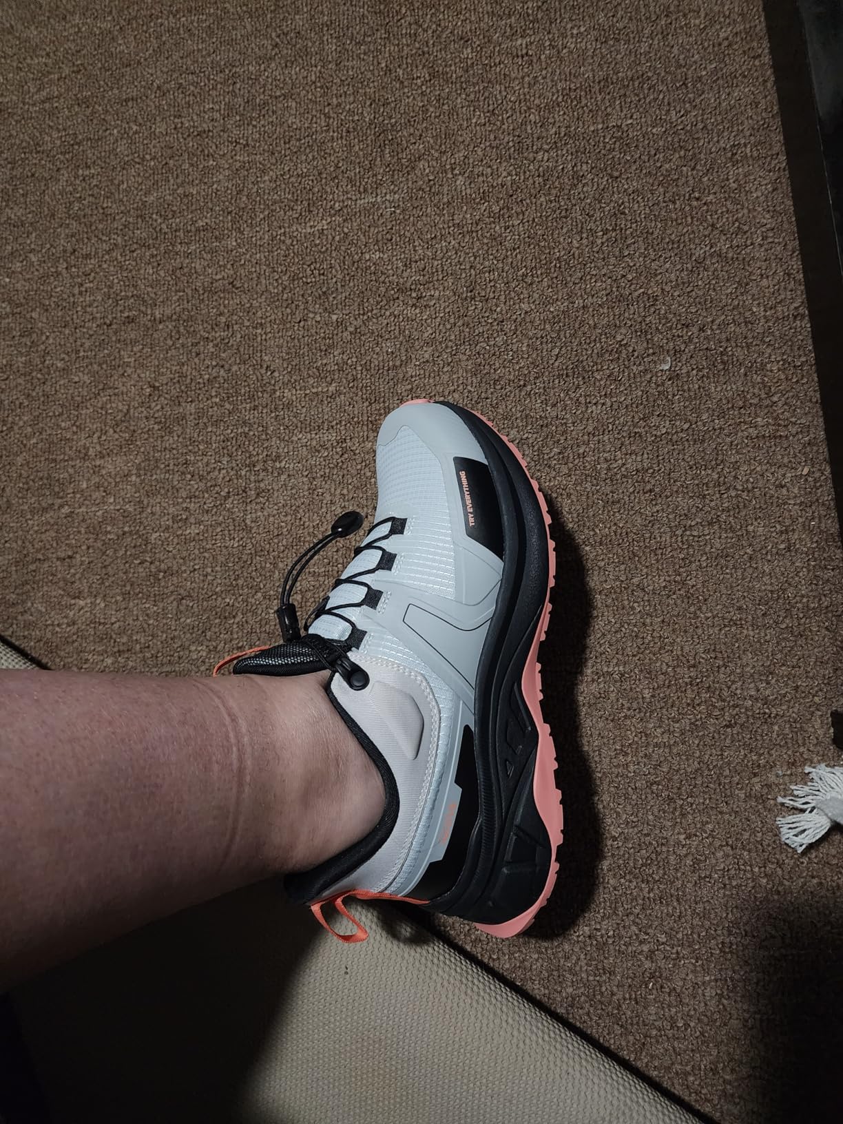 NORTIV 8 Women's Hiking Shoes in action on rocky Sedona trail showing traction and trail performance