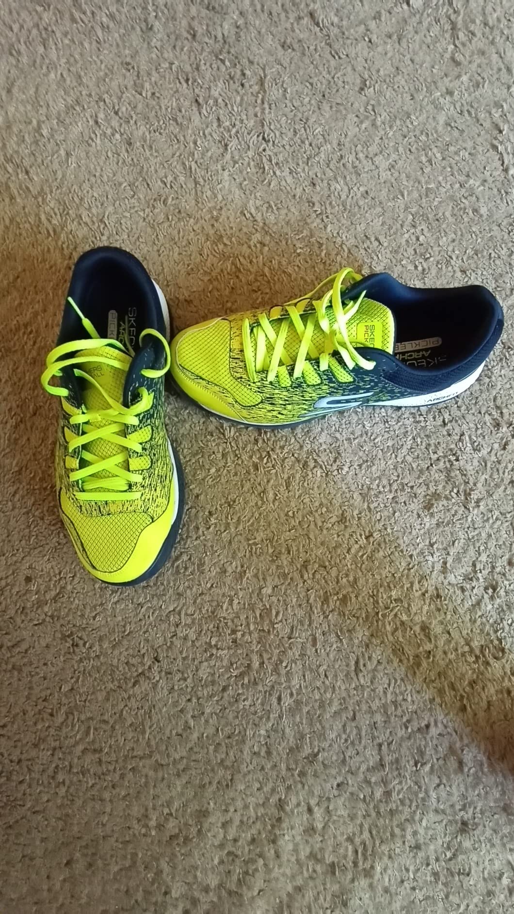 Skechers Viper Court shoes after 16 weeks of comprehensive pickleball testing showing overall wear condition