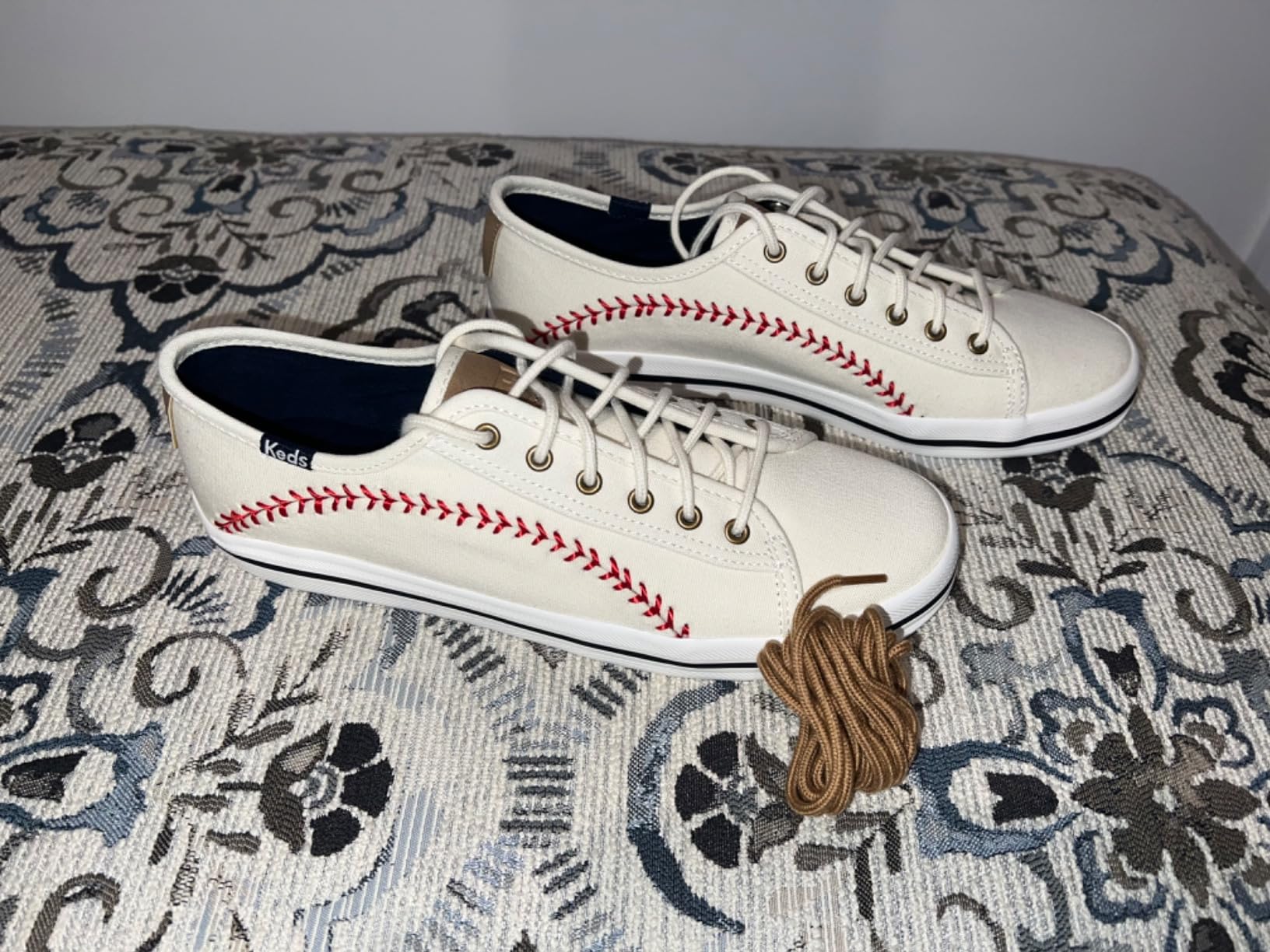 Keds Kickstart Pennant showing care and maintenance requirements for canvas construction
