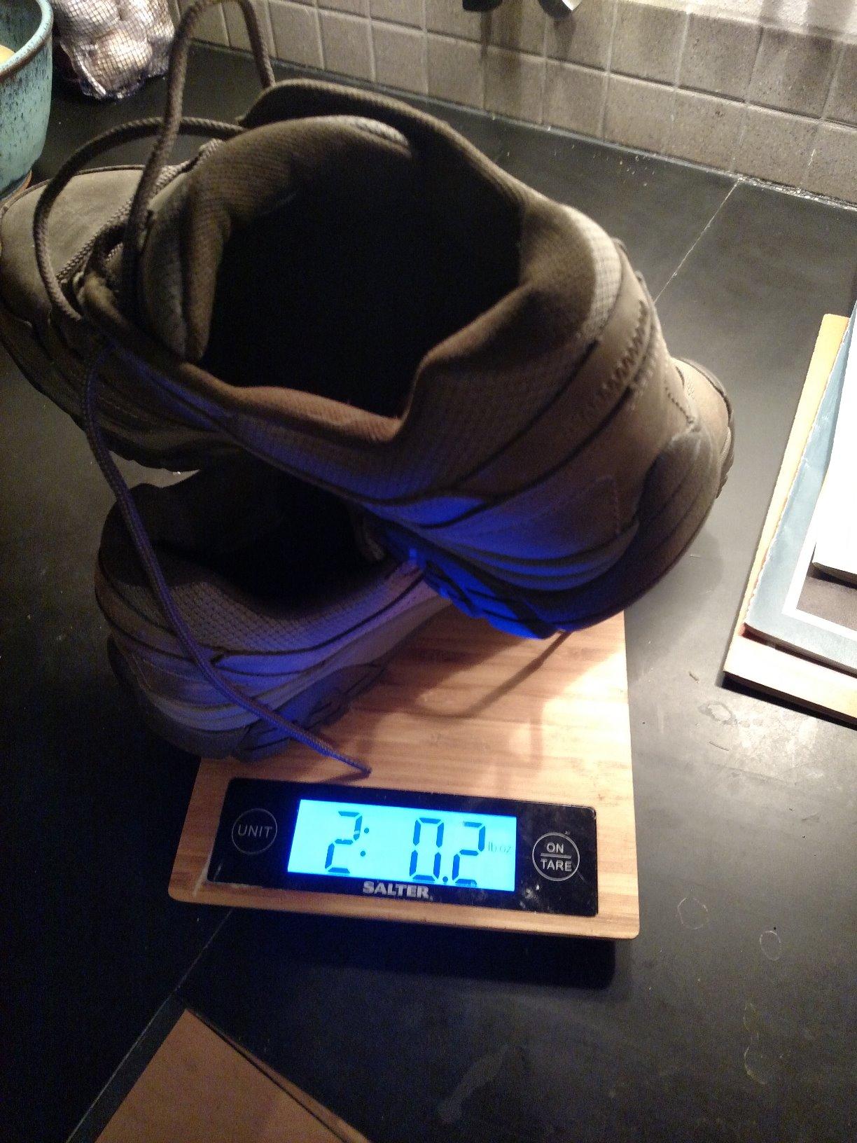 Merrell Moab Adventure Lace being worn on rocky trail terrain during real-world hiking performance test