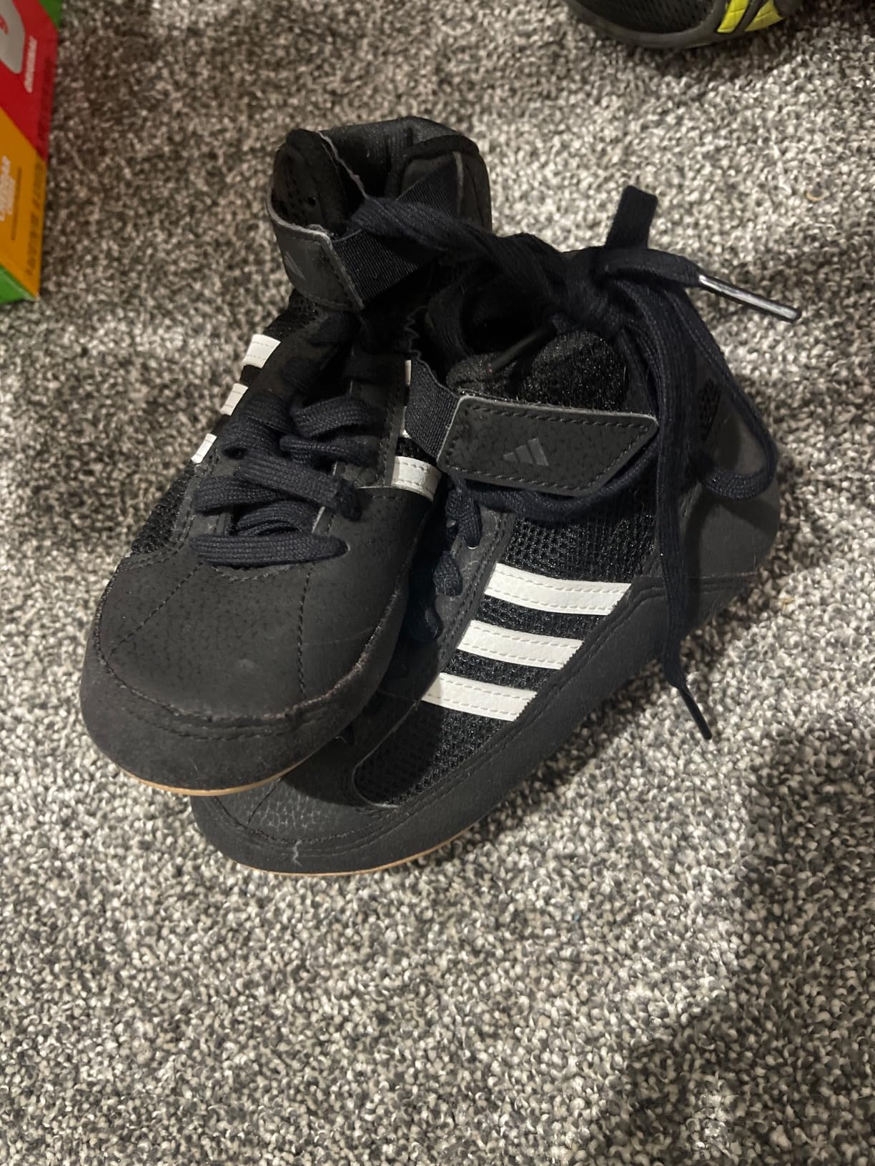 Adidas HVC Wrestling Shoes outsole grip pattern engineered for wrestling mat traction and surface contact