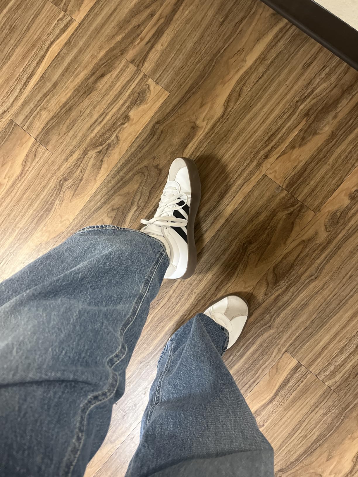 Adidas VL Court 3.0 durability test showing wear patterns after extended use