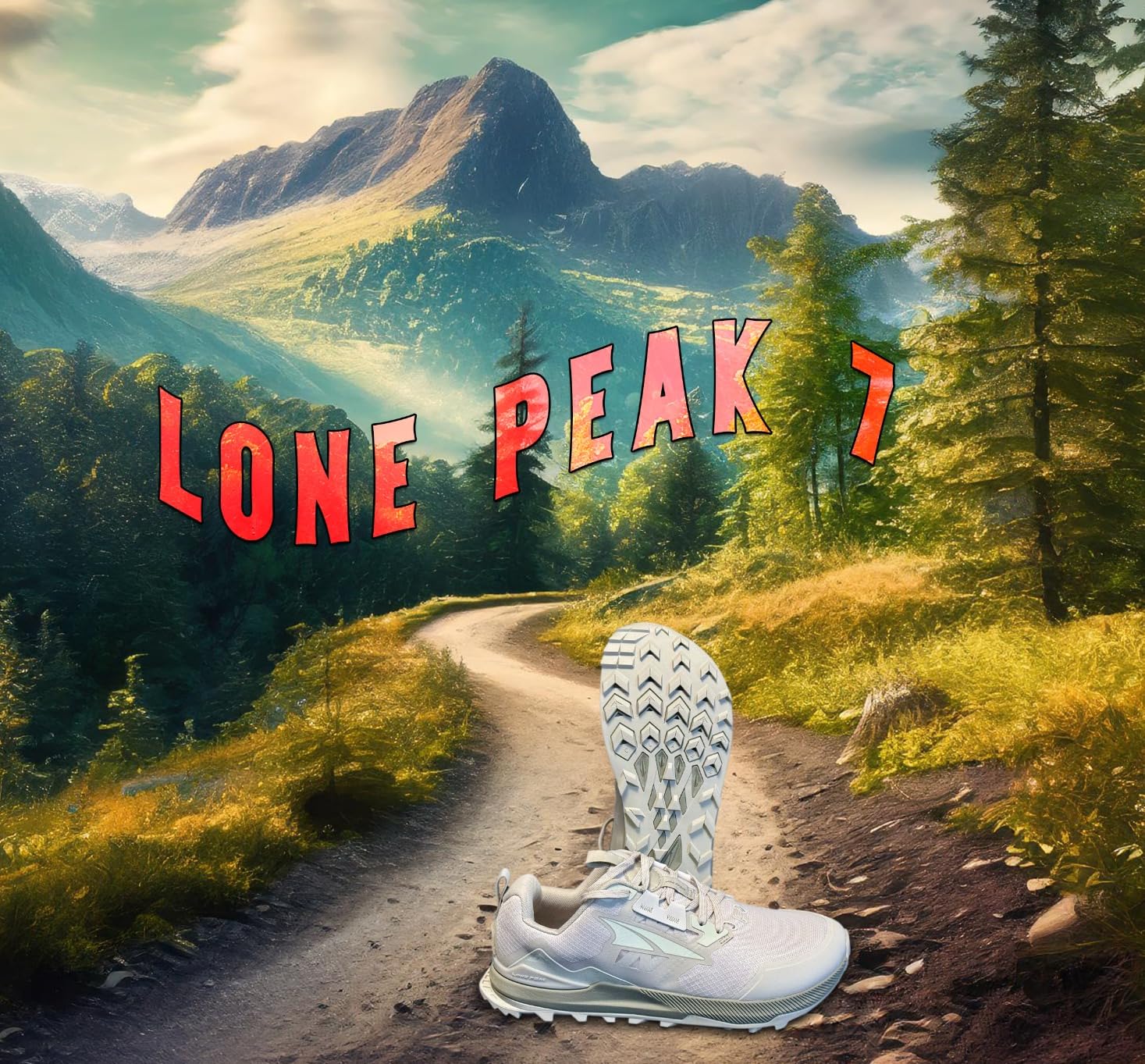 Altra Lone Peak 7 FootShape toe box compared to traditional running shoe showing width difference