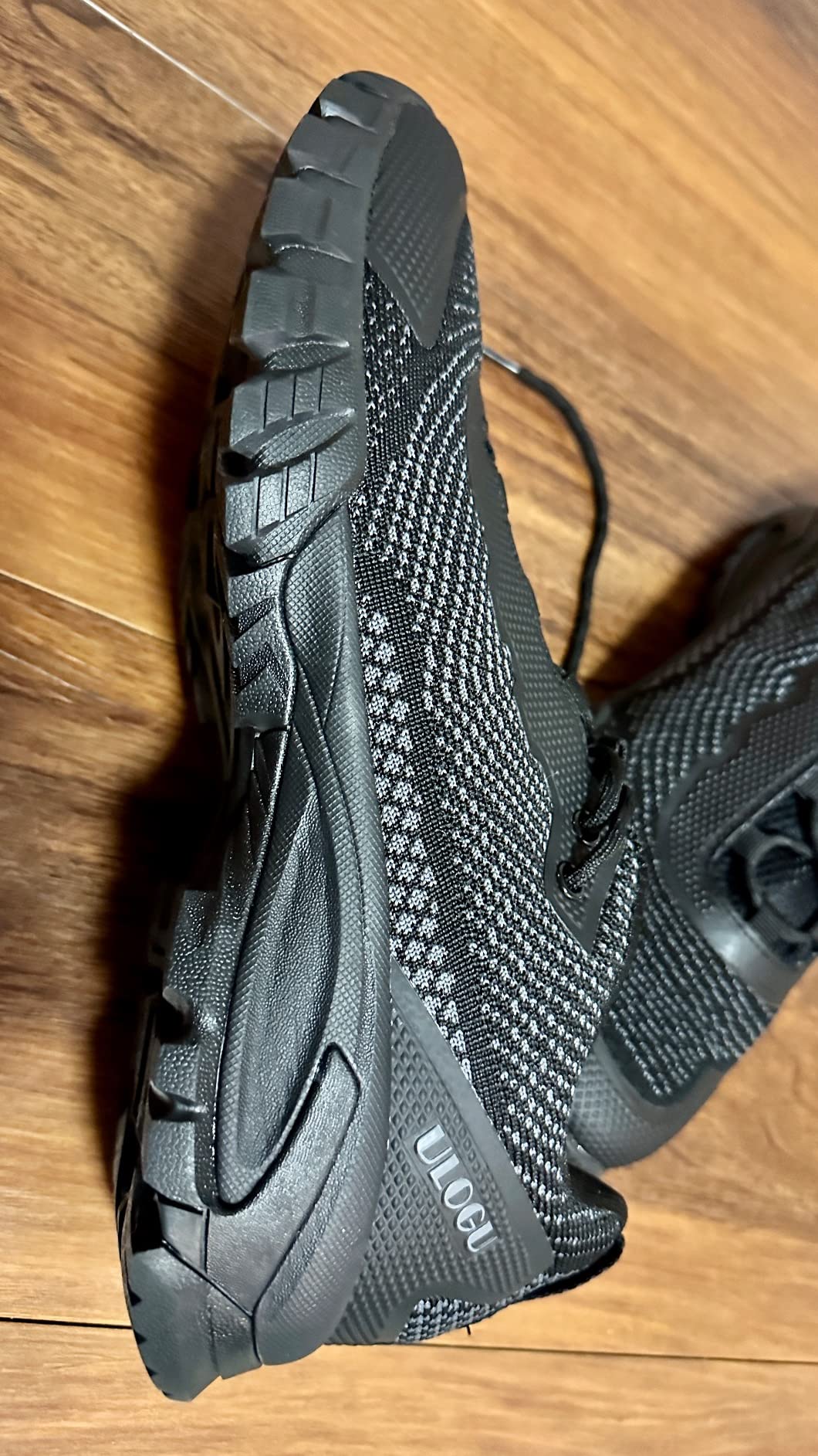 Water testing the ULOGU hiking shoes in wet conditions