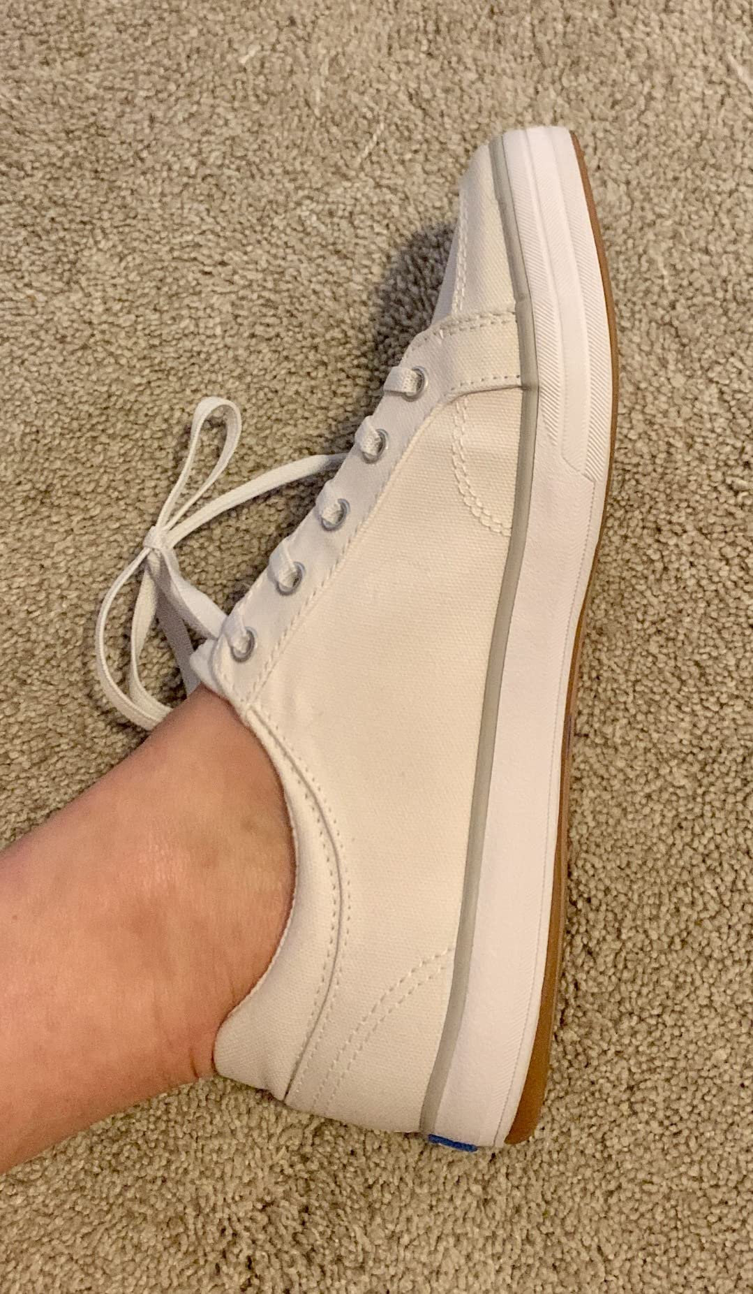 Keds Center III Softerra memory foam footbed showing interior construction and cushioning detail