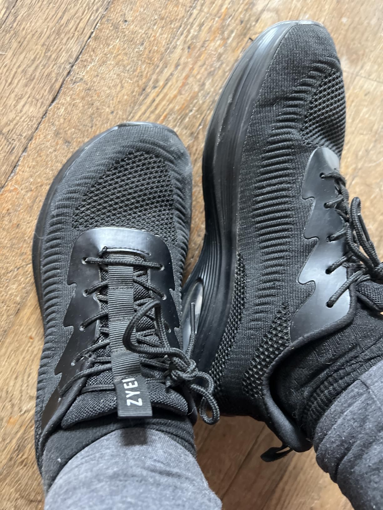 ZYEN shoes showing wear after extended testing period with lifestyle context