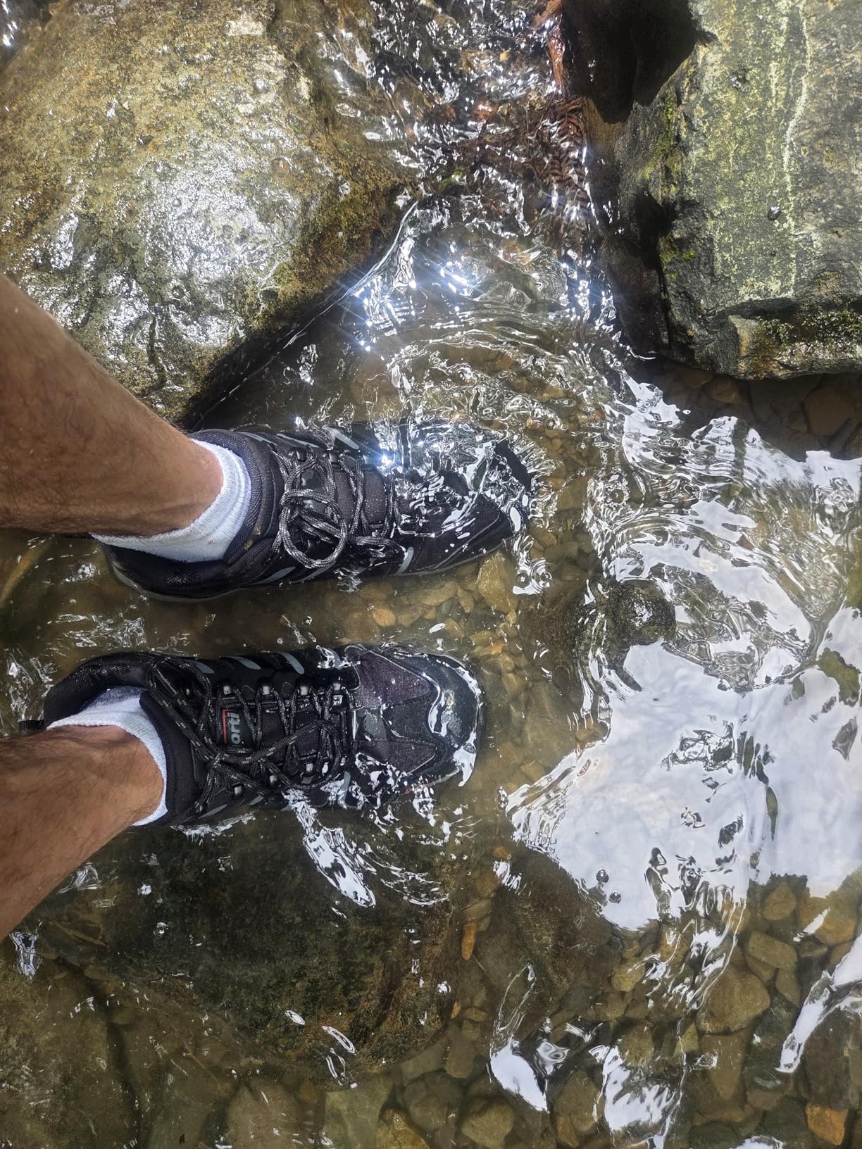 NORTIV 8 hiking shoes after 8 weeks showing minimal wear but acknowledging longer-term durability questions