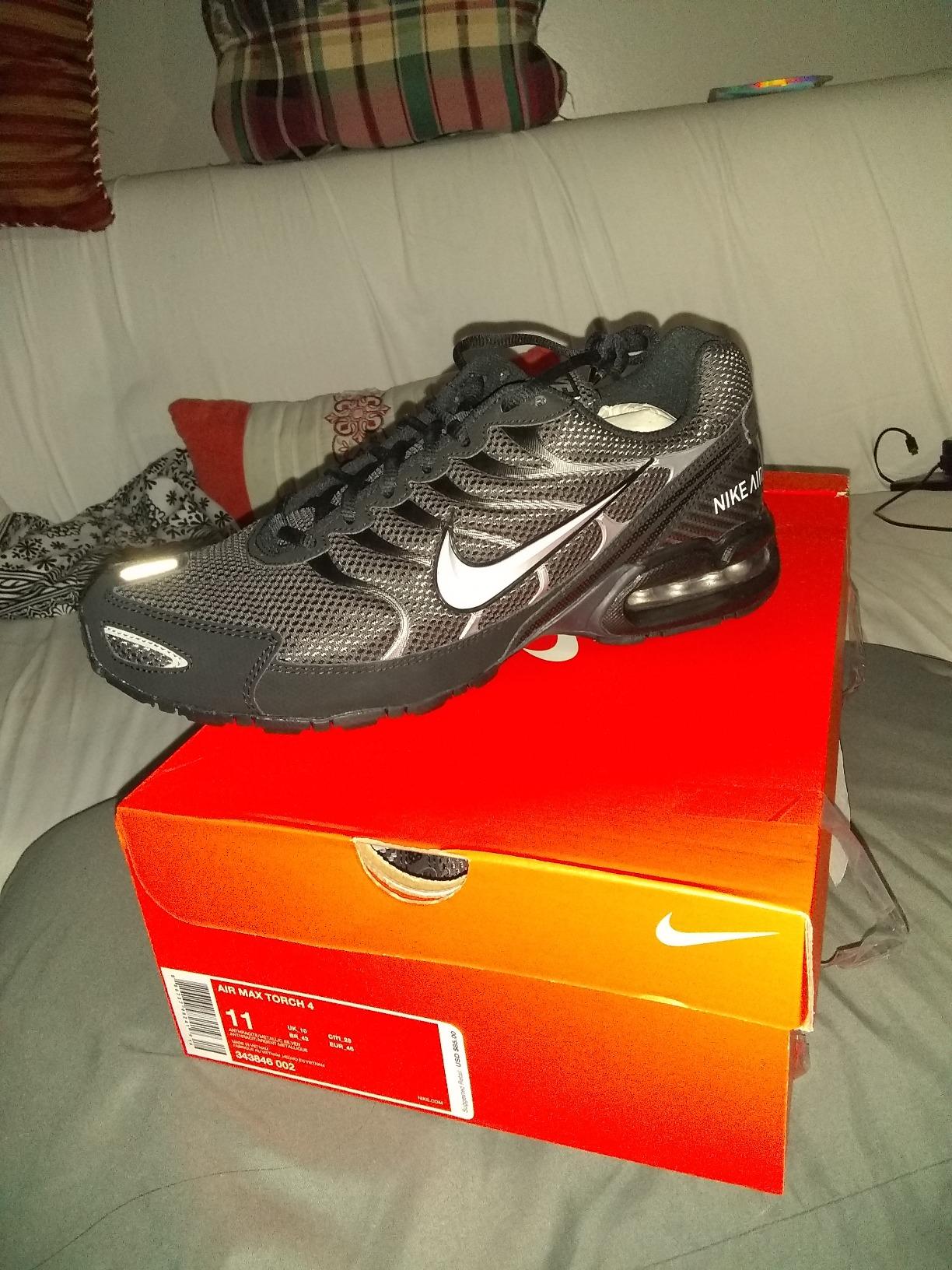 Nike Air Max Torch 4 black and silver colorway men's training shoe