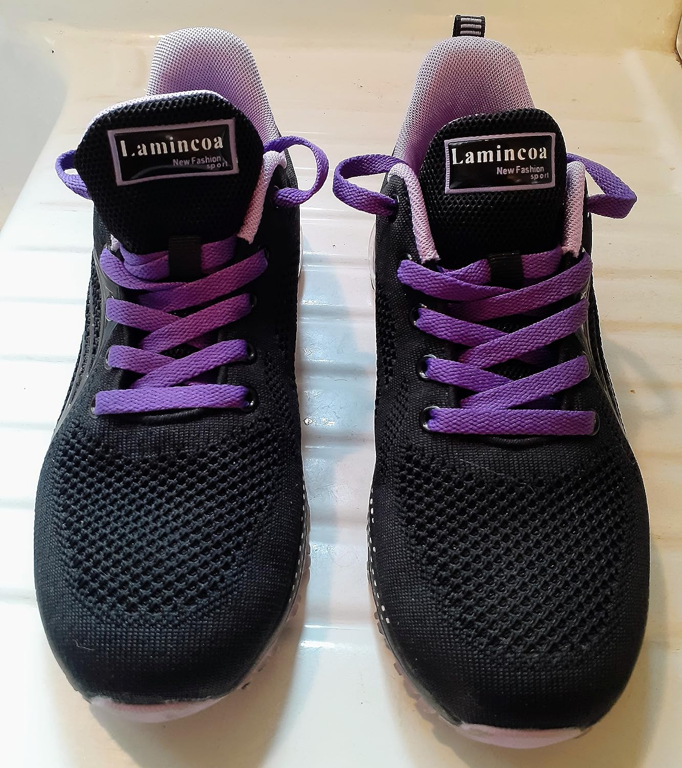Lamincoa women's shoes during outdoor testing showing traction on dry surfaces and real-world durability assessment