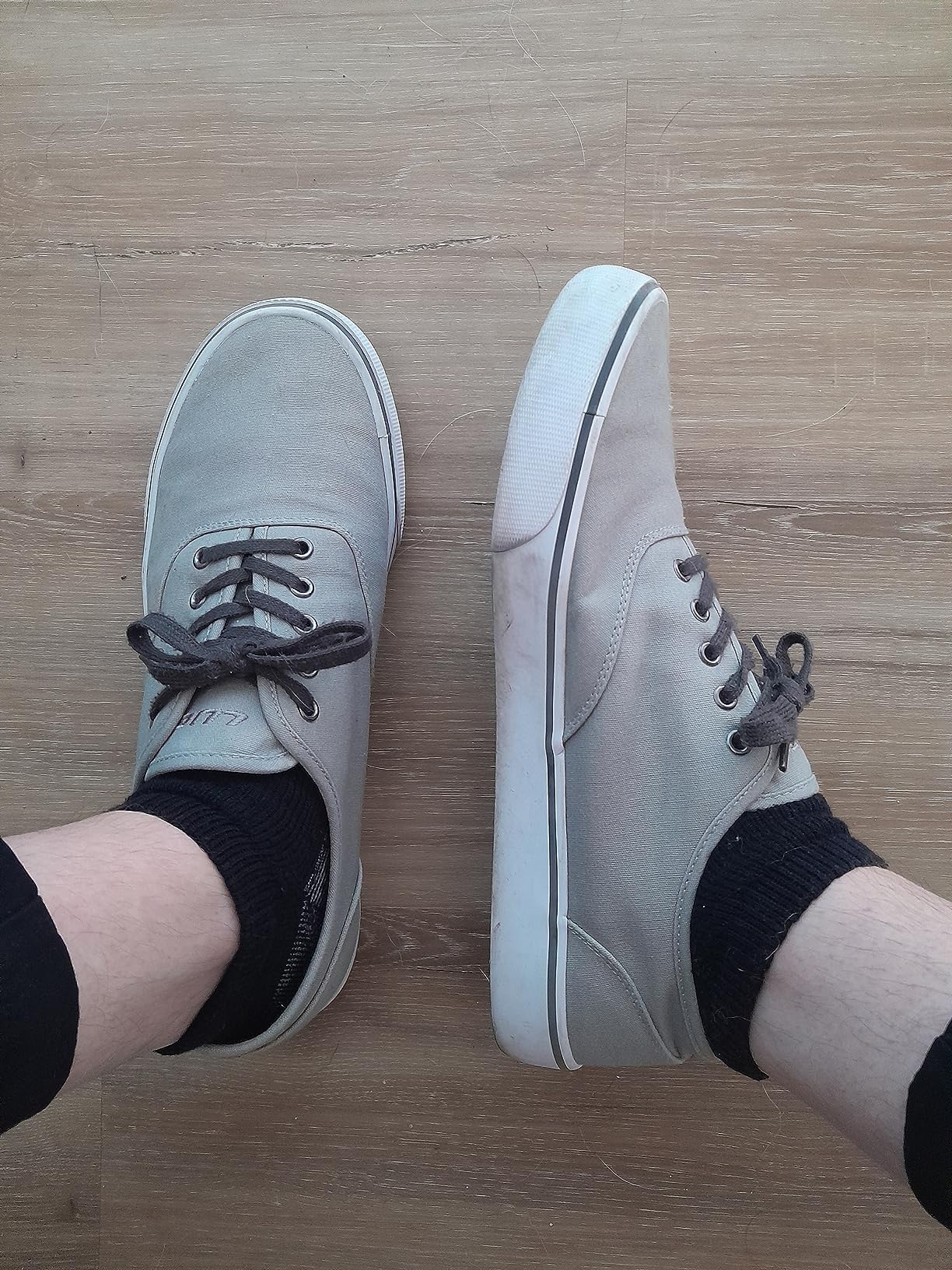 Lugz Lear sneaker sole showing early wear pattern and flex point stress after 2 months of regular use