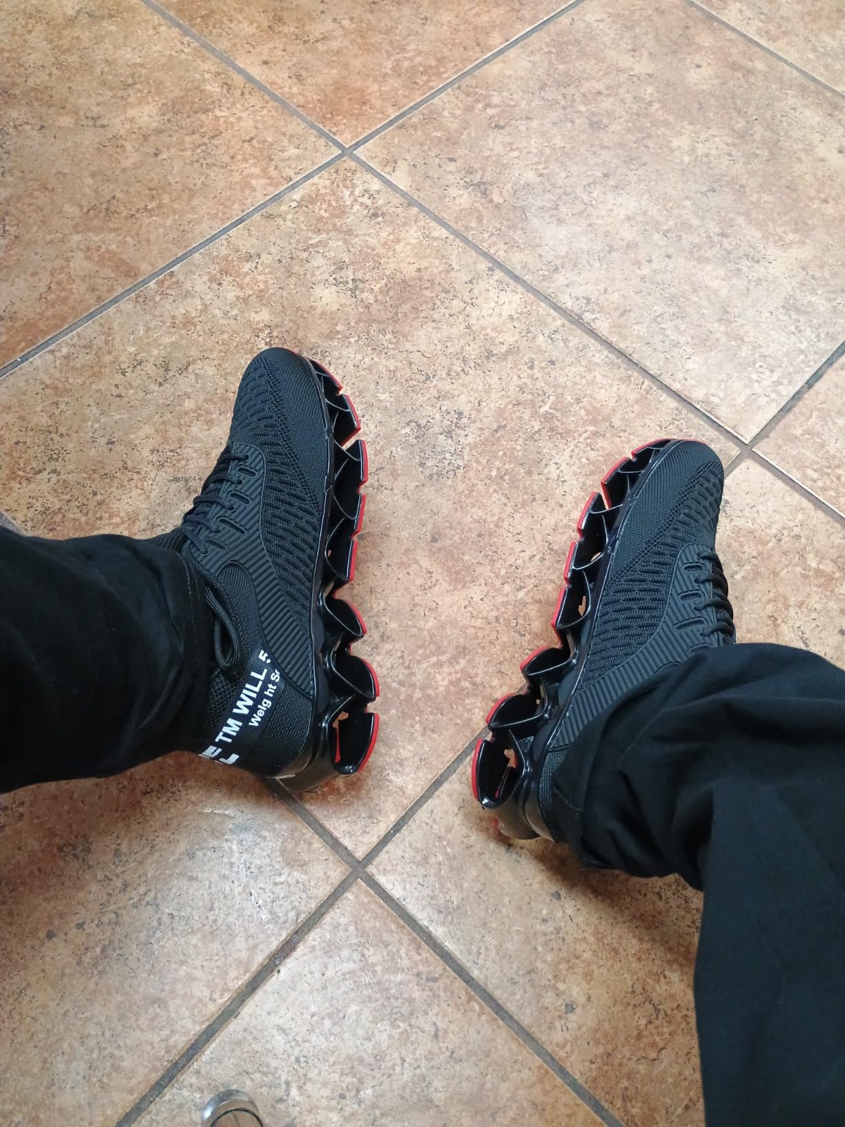 Chopben Men's Running Shoes shown during wear testing after six weeks of use