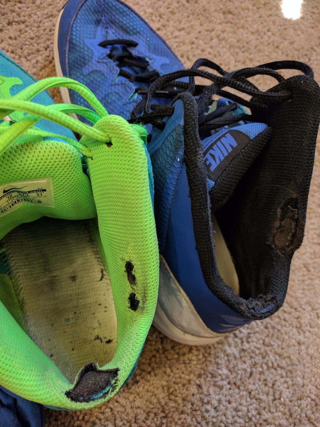 Nike Air Visi Pro VI nubuck texture close-up showing material quality and surface finish