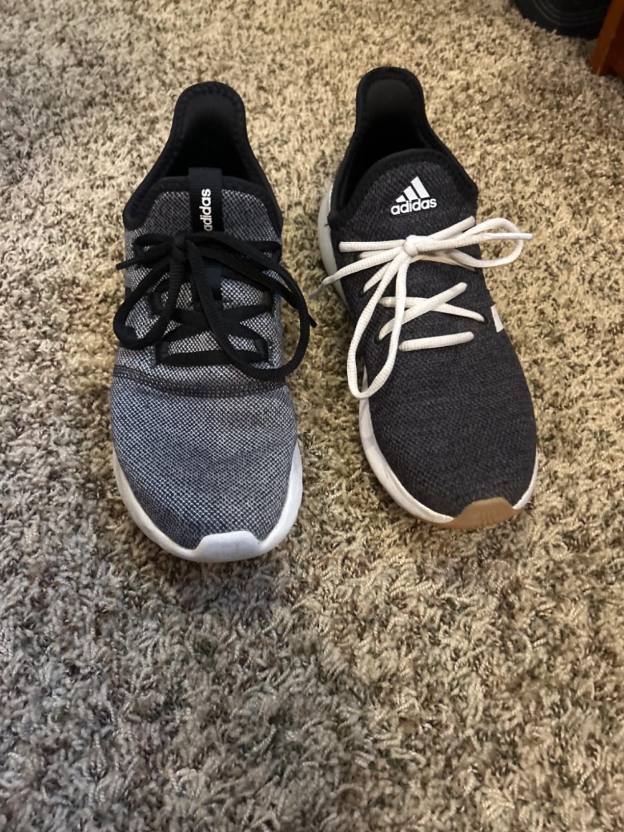 Adidas Women's Cloudfoam Pure showing condition after six weeks of real-world daily testing in various environments