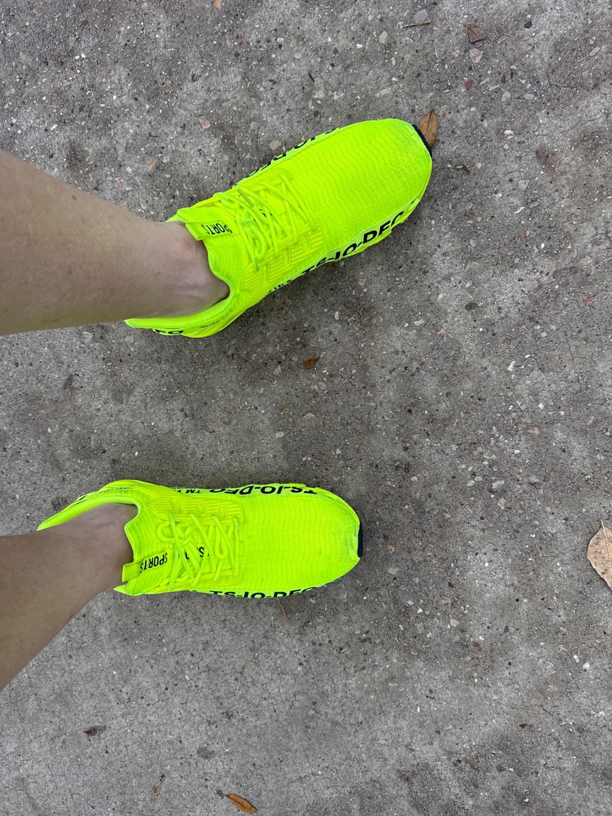 FRSHANIAH athletic shoes after four weeks of testing showing wear patterns and overall condition