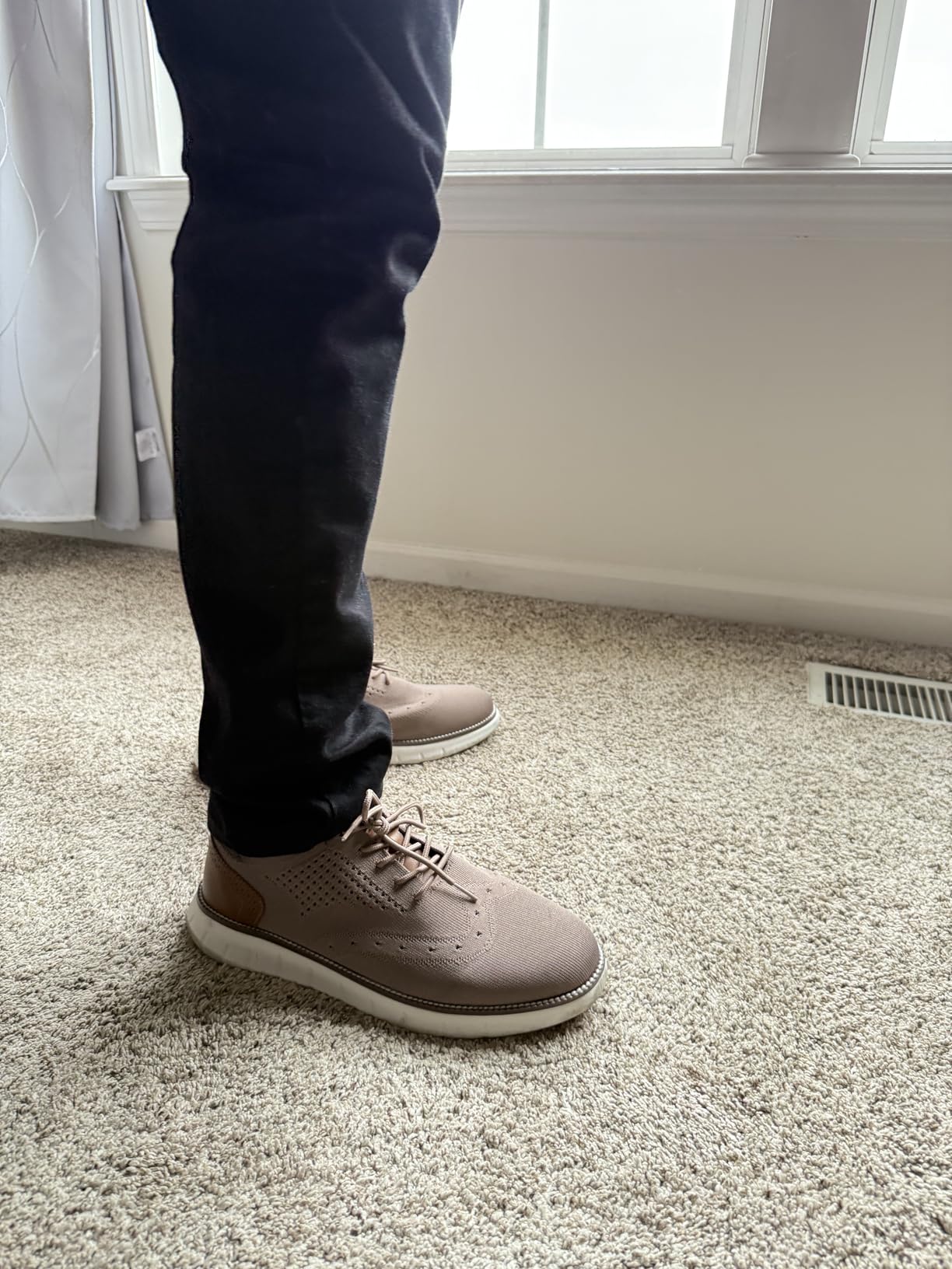 SVNKE dress oxford side profile showing athletic-inspired sole design and overall silhouette