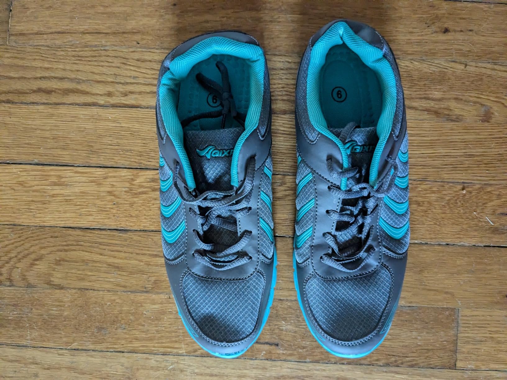 Alicegana sneakers showing wear patterns and durability after several weeks of regular use
