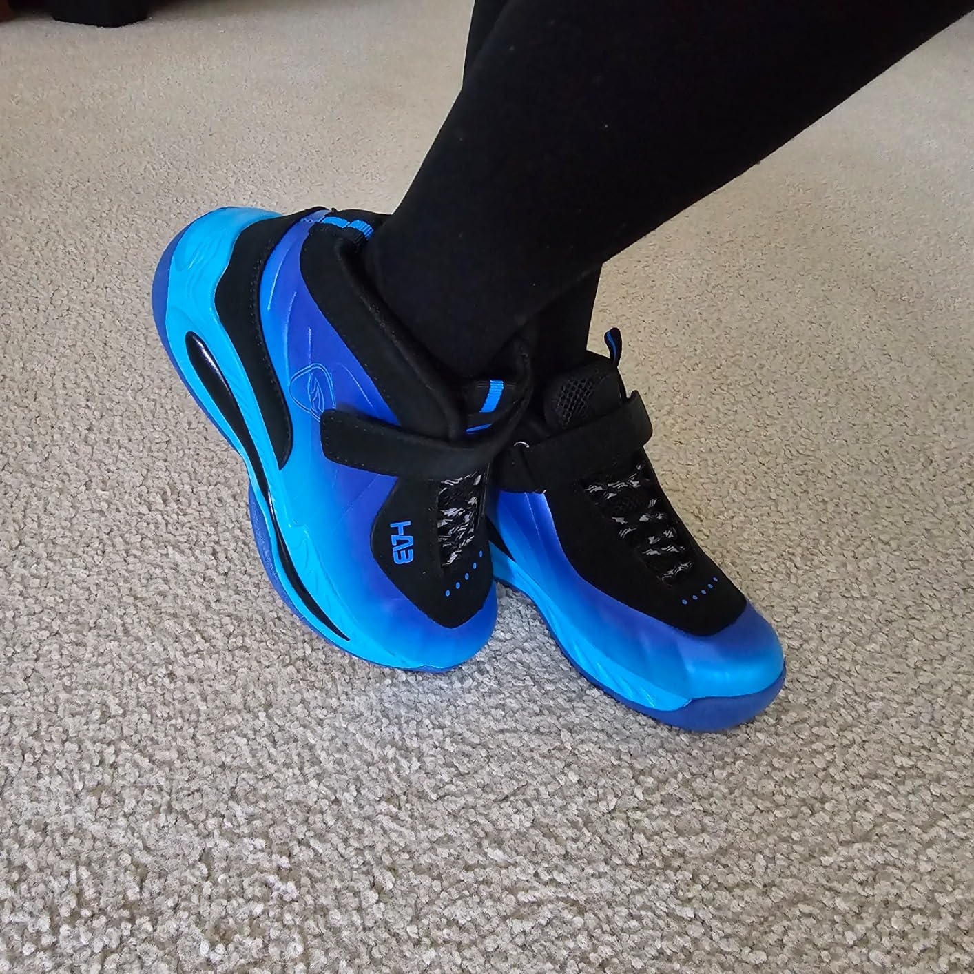 Bright colorful LackBlue kids sneakers showing range of style and color options available