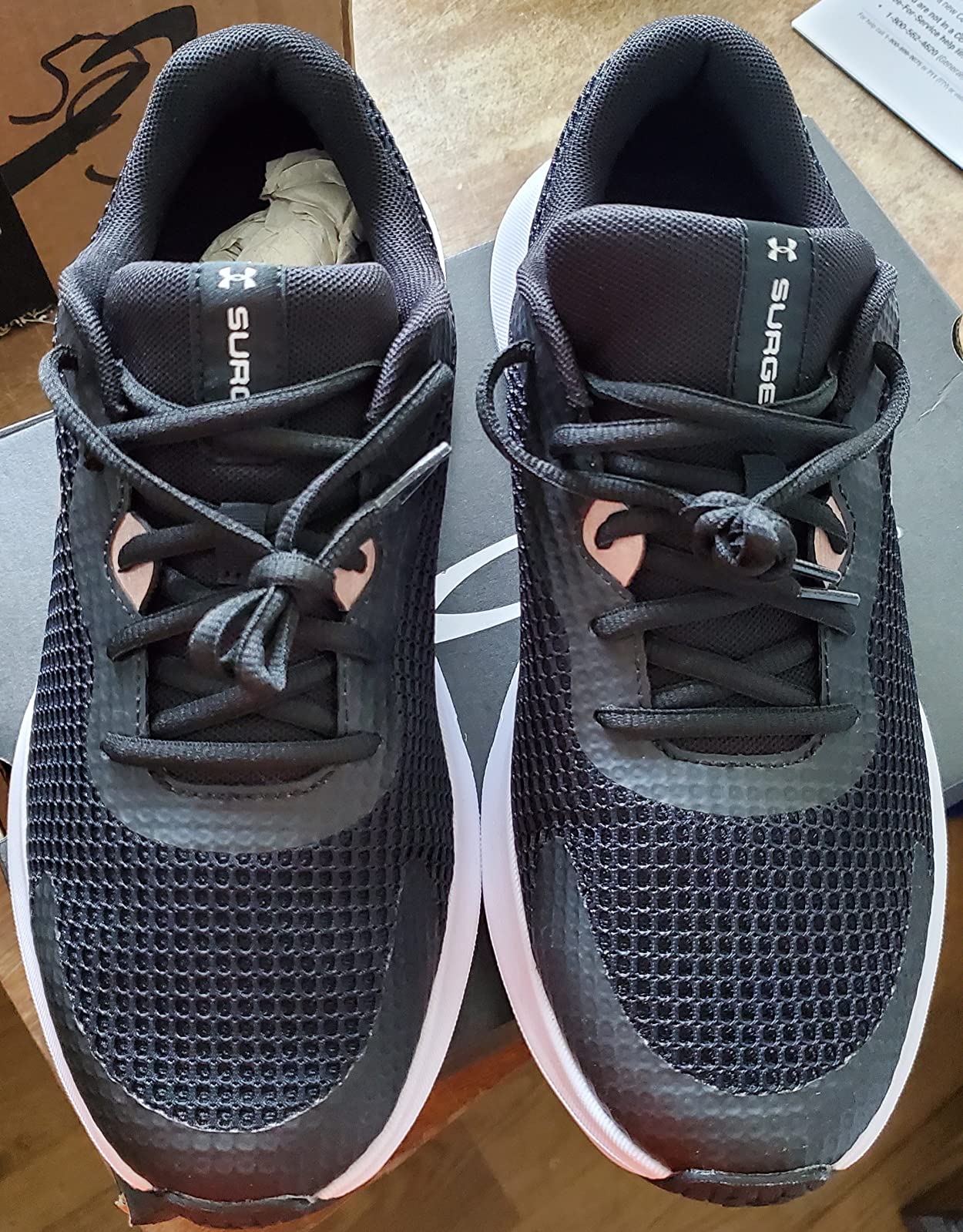 Under Armour Surge 3 outsole showing rubber pod placement pattern and tread design
