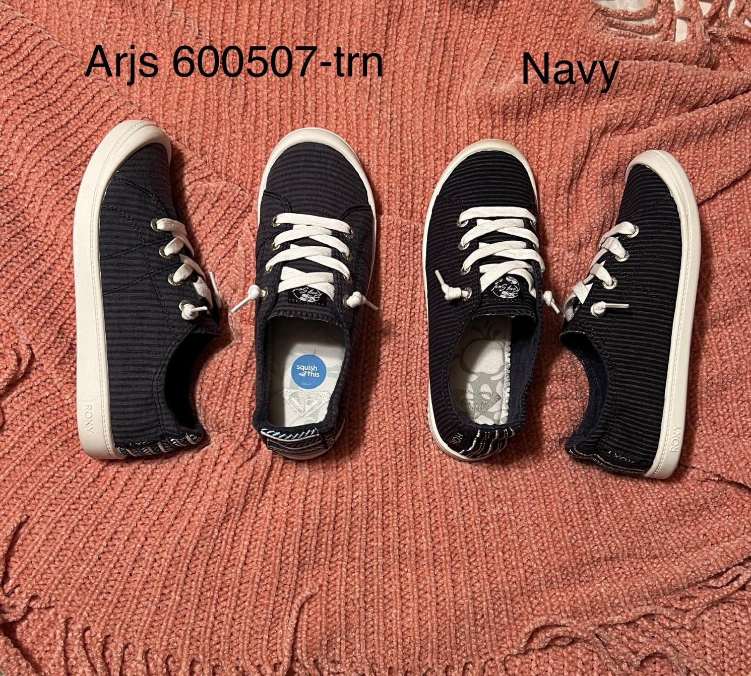 Roxy Rory sneakers worn casually showing real-world styling with jeans and everyday wear