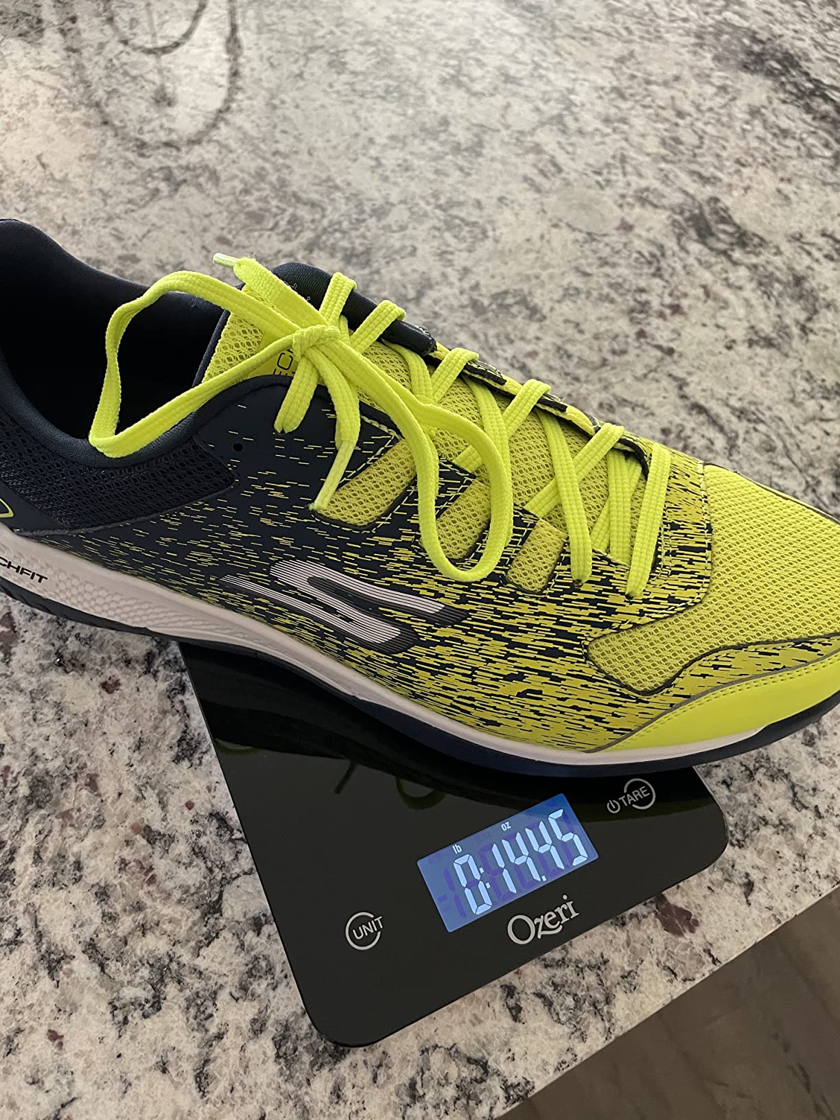 Skechers Viper Court design details showing synthetic mesh upper construction and lace-up system