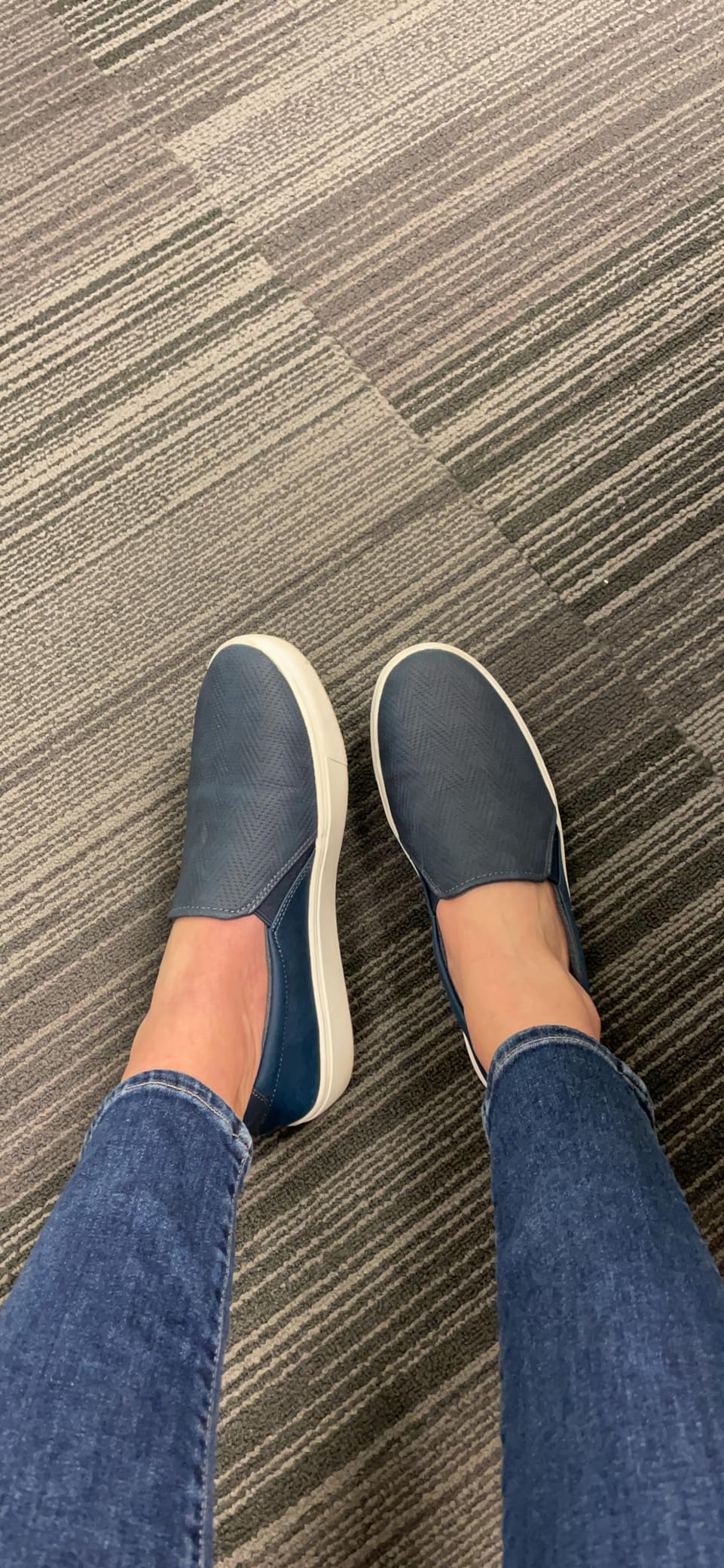 Dr. Scholl's Nova worn with jeans showing versatile casual styling and comfortable fit