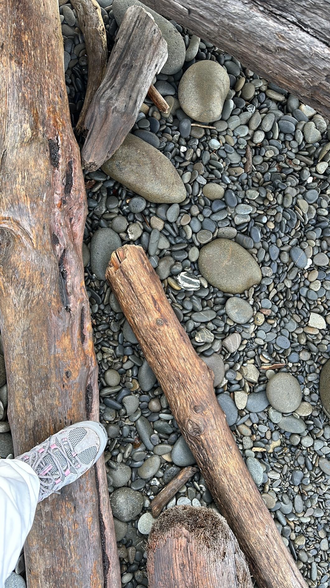 HI-TEC Apex Lite Mid WP hiking boots on rocky trail terrain during real-world testing