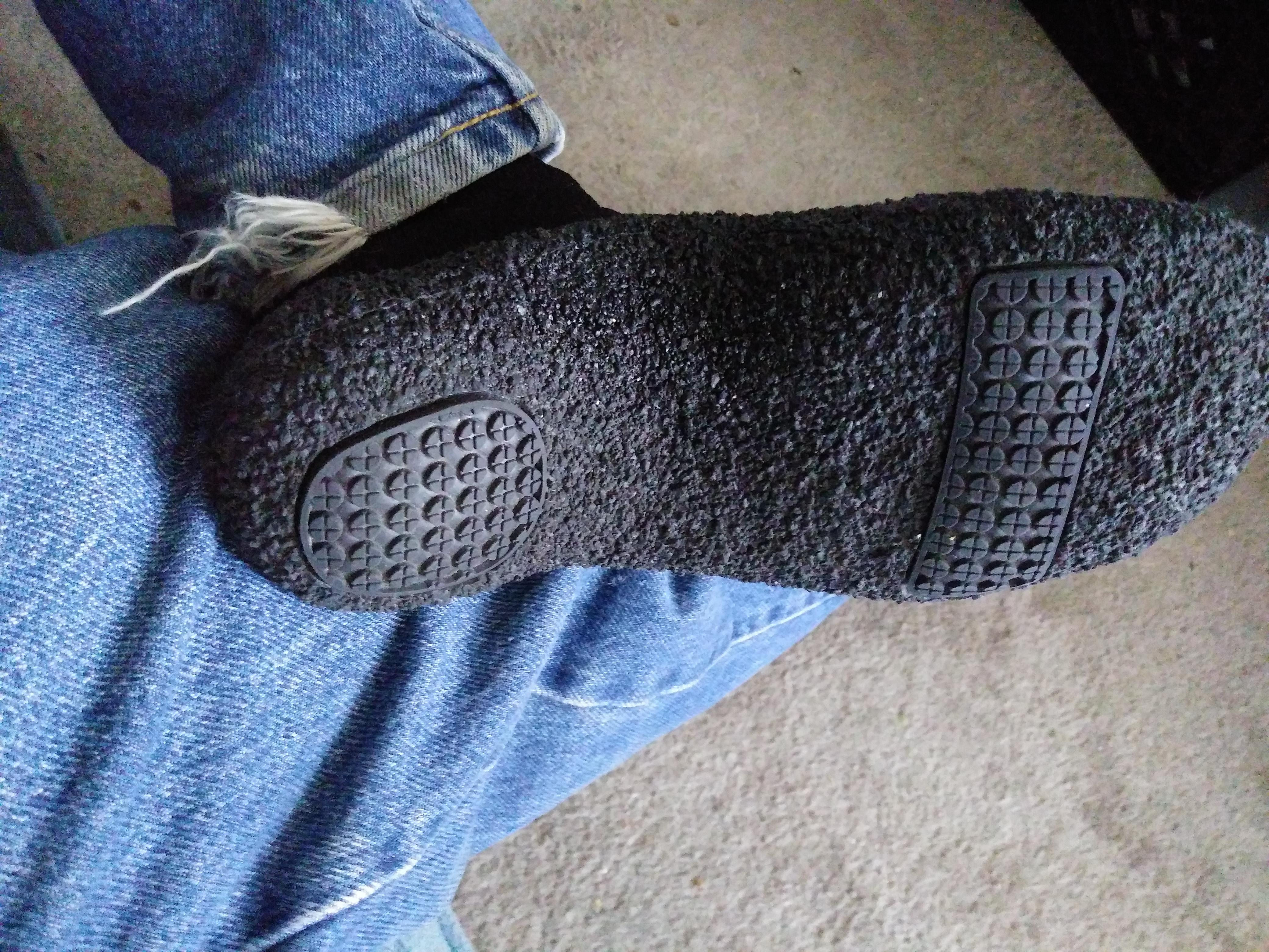 WHITIN barefoot sock shoes worn indoors showing practical daily use in home environment