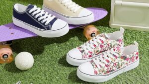 Adokoo Canvas Tennis Shoes For Women