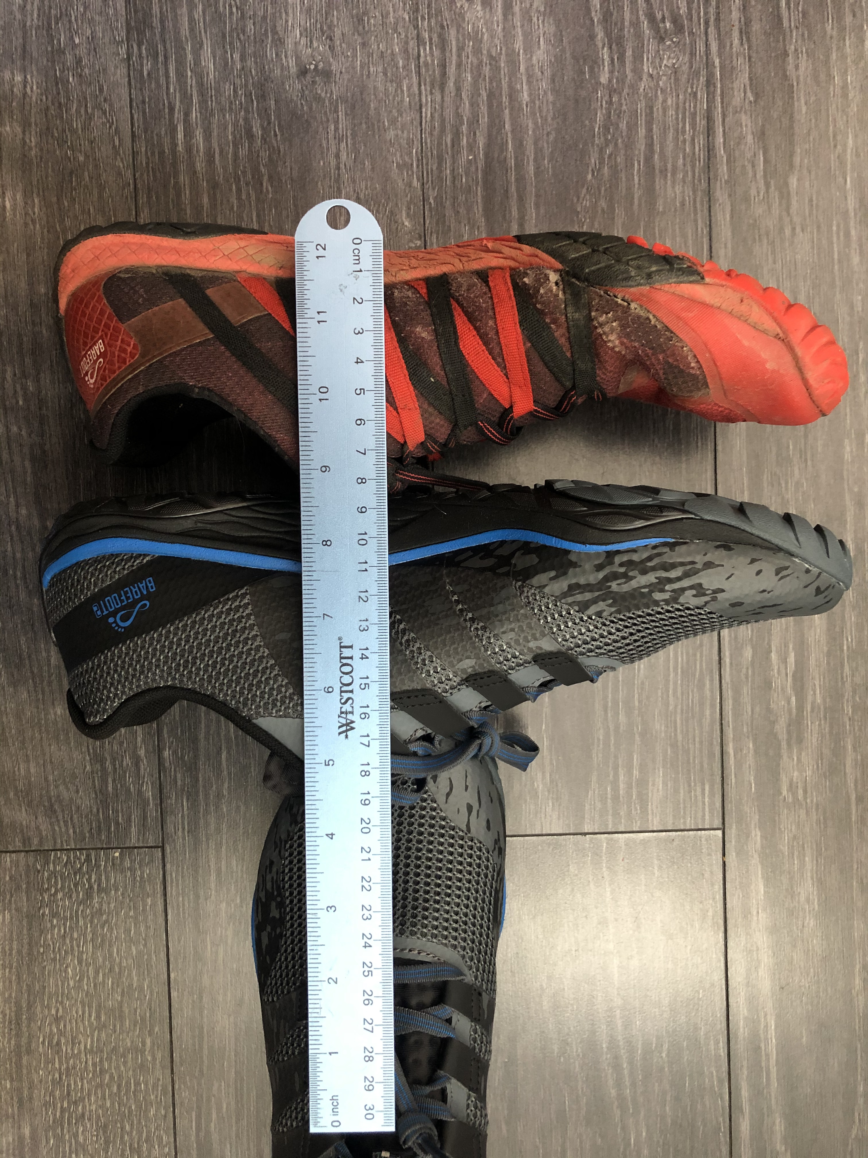Merrell Trail Glove 5 on mountain trail showing field test conditions