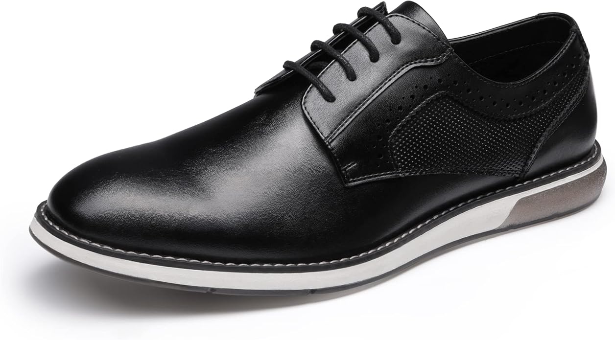 bruno marc casual dress shoes Amazon.com | Bruno Marc Men's Crossflex Casual Dress Shoes Business Formal Oxfords Sneaker,Size 7,Black,SBOX2417M