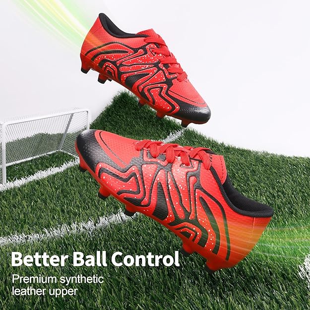 Dream Pairs Boys Girls Soccer Cleats Youth Firm Groud