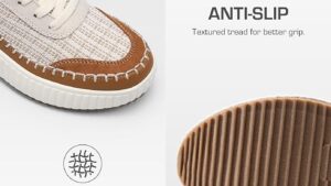 Dream Pairs Women Chunky City Tweed