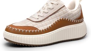Dream Pairs Women Chunky City Tweed