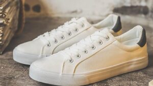 Fracora Mens Canvas Shoes White Black Sneakers