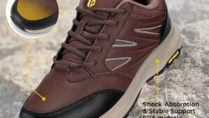 Fitville Mens Wide Hiking Shoes Water Repellent Outdoor
