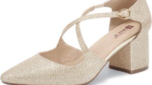 Idifu Women's Lynn Dress Low Heeled Pumps