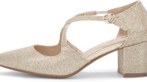 Idifu Women's Lynn Dress Low Heeled Pumps